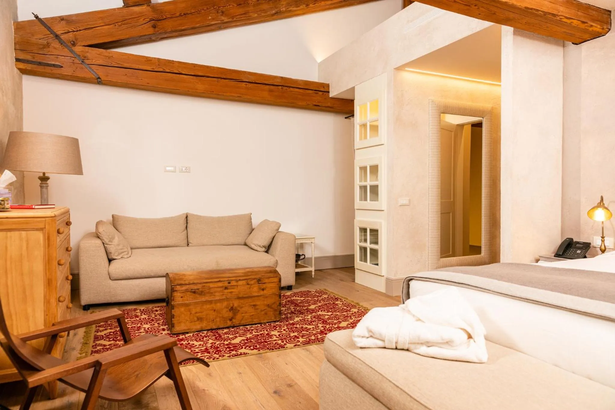 Bedroom, Bed in La Barchessa di Villa Pisani