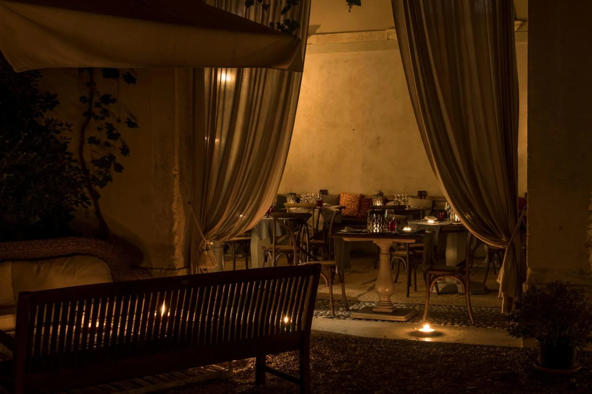 Patio in La Barchessa di Villa Pisani