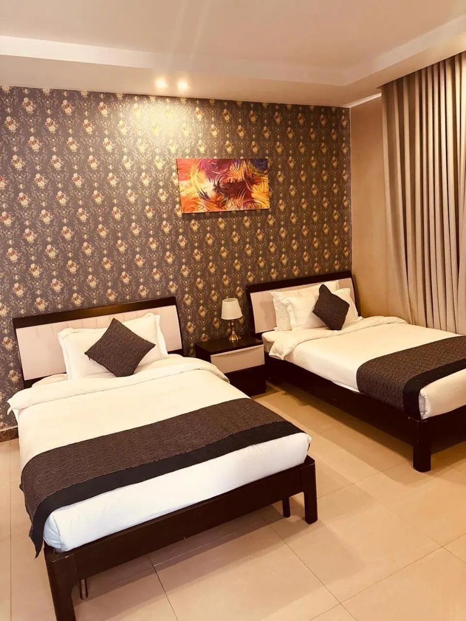 Bed in Remaz Suites Hotel