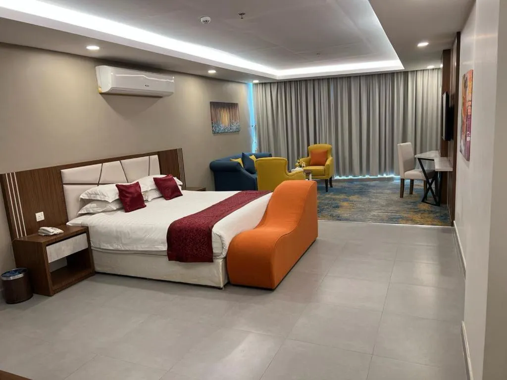 Bed in Remaz Suites Hotel