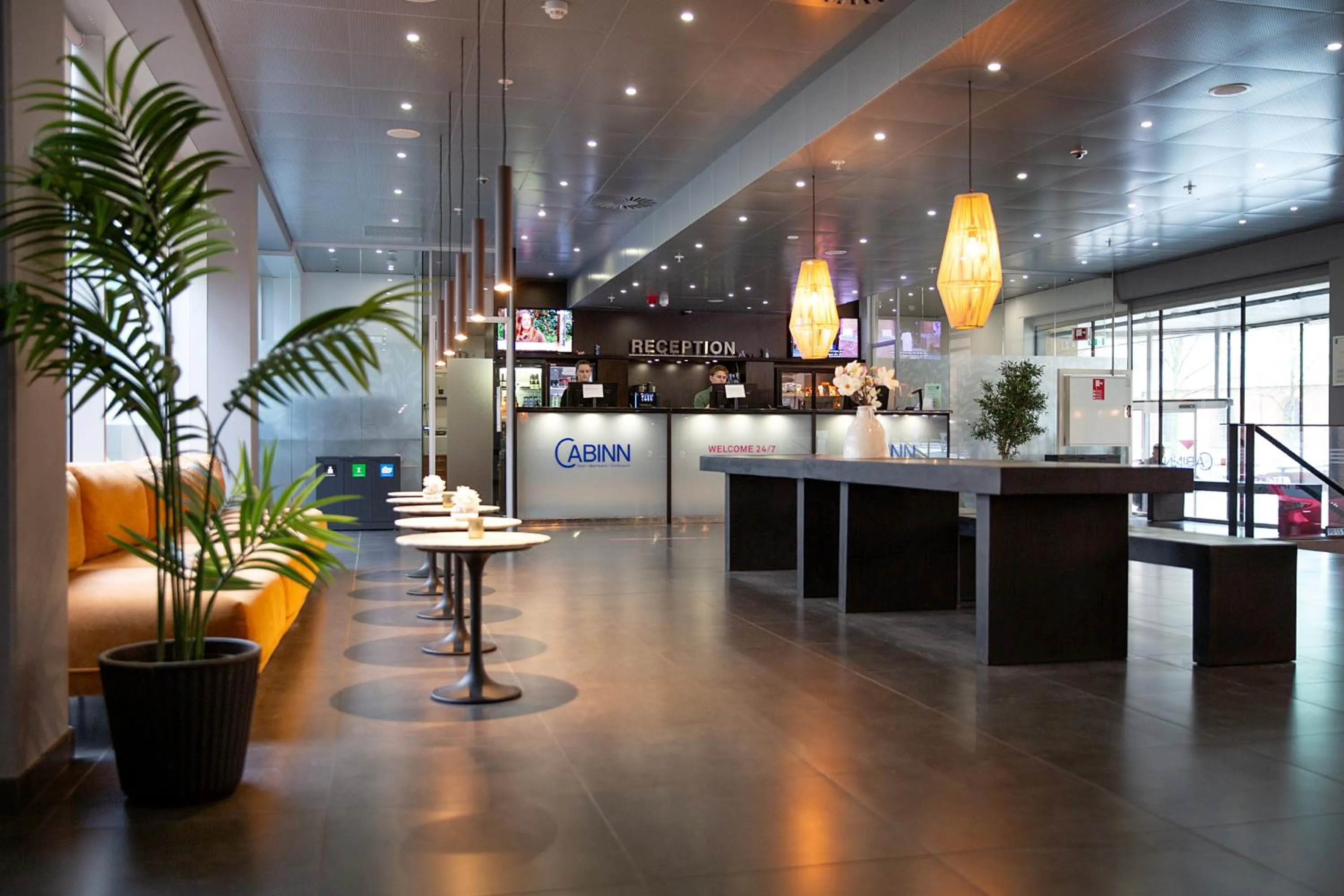 Lobby or reception in Cabinn Aarhus