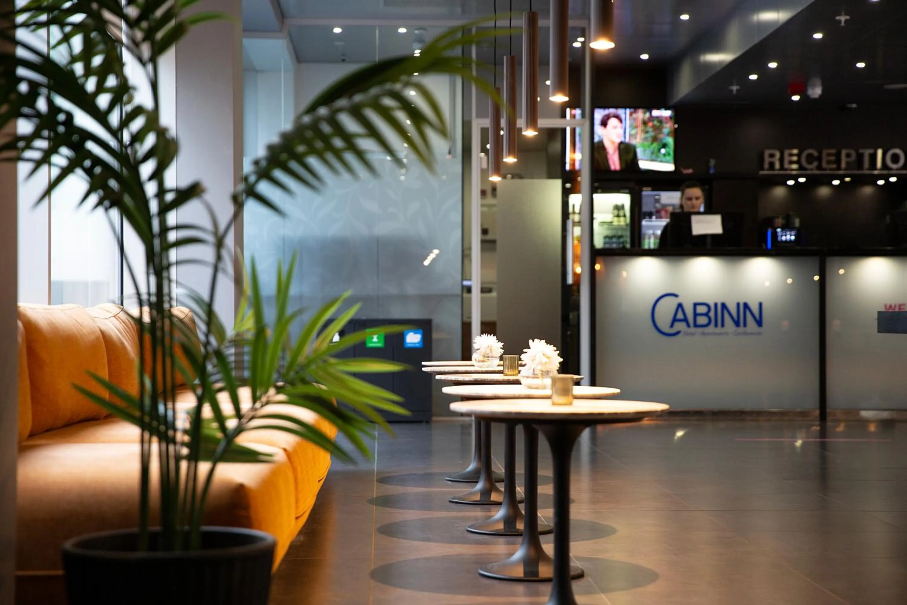 Lobby or reception in Cabinn Aarhus