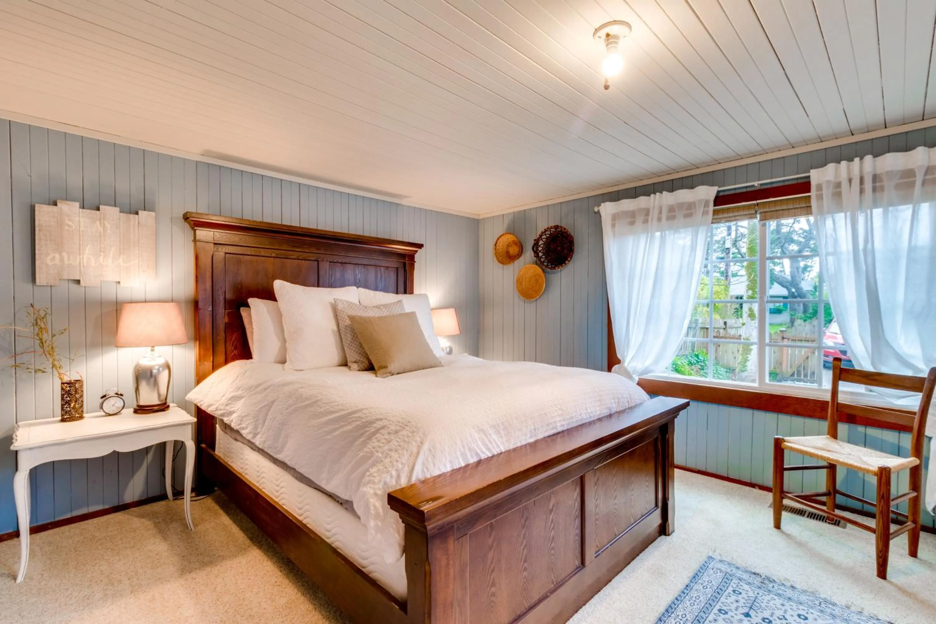 Bed in Garden by the Sea