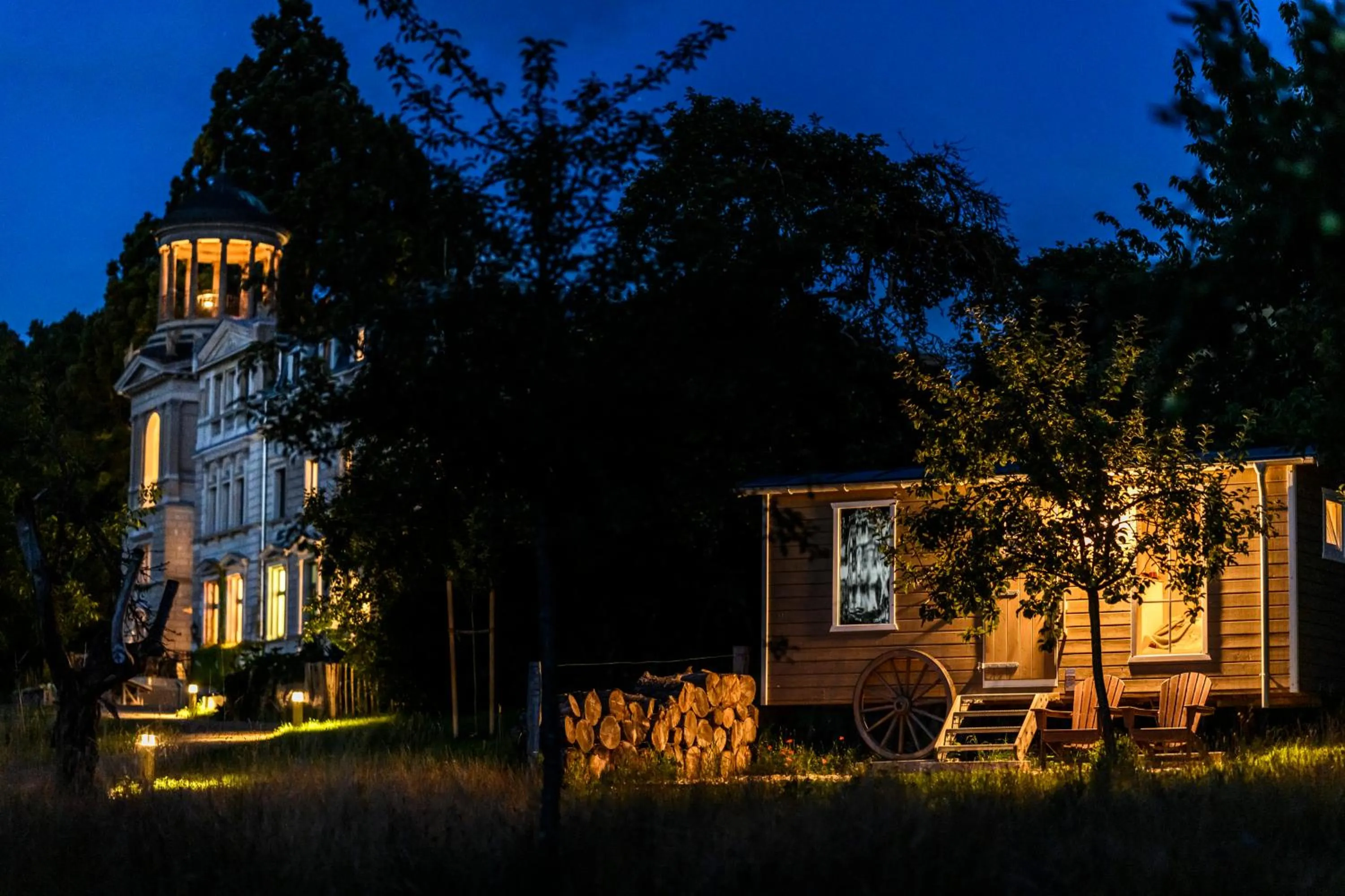 Sauna in Schloss Kaarz mit Park