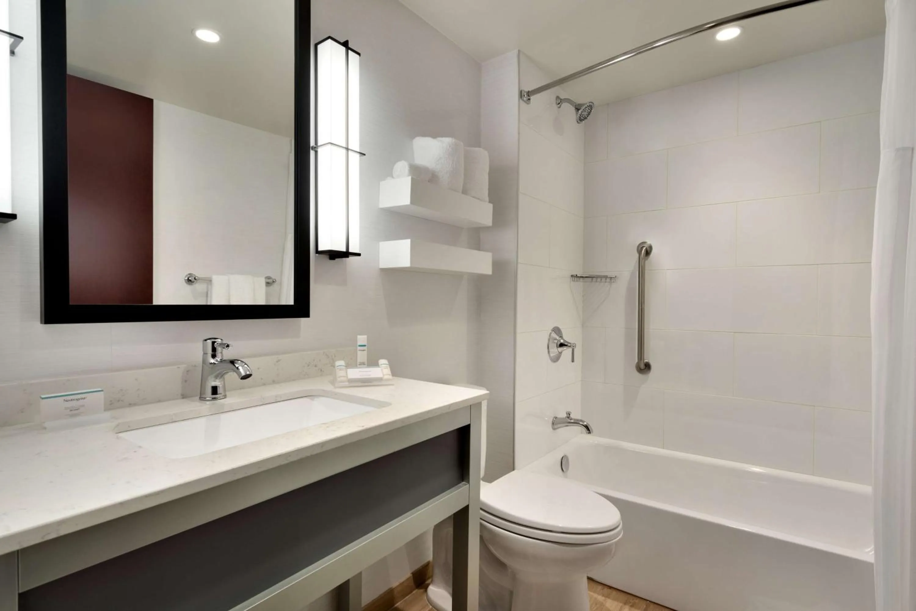 Bathroom in Hilton Garden Inn New York Times Square South