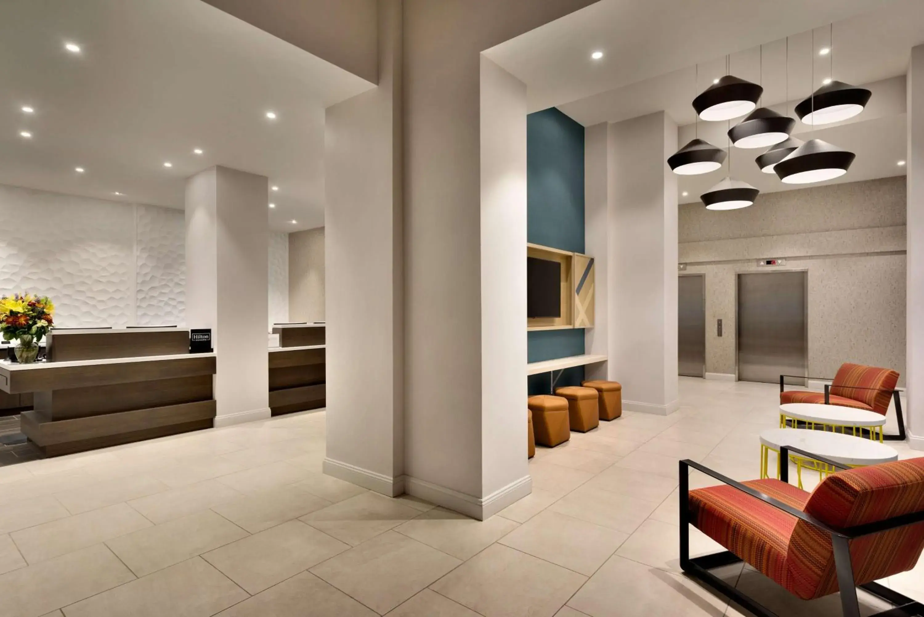 Lobby or reception in Hilton Garden Inn New York Times Square South Lobby or reception in Hilton Garden Inn New York Times Square South