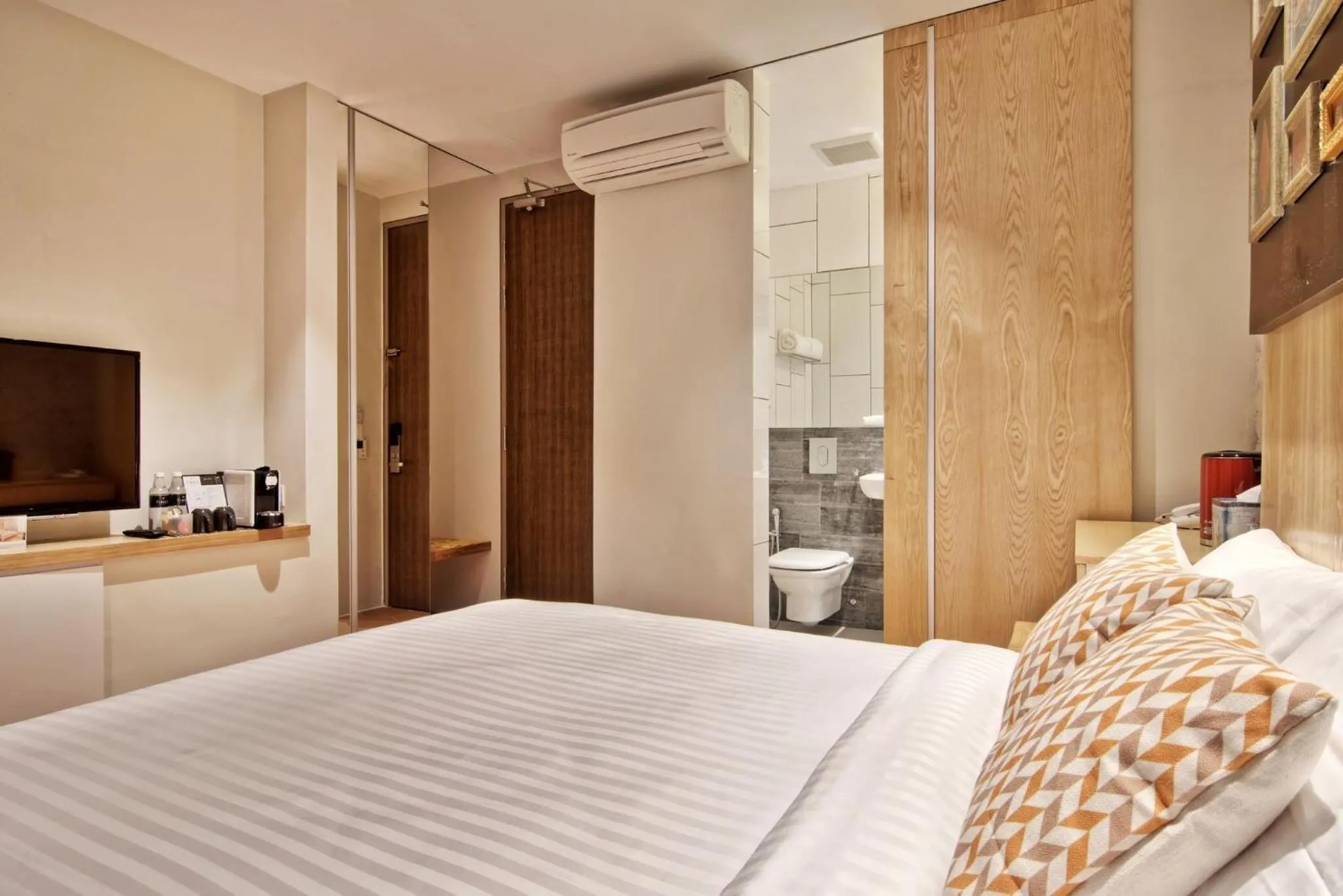 Bed in Timez Hotel Melaka