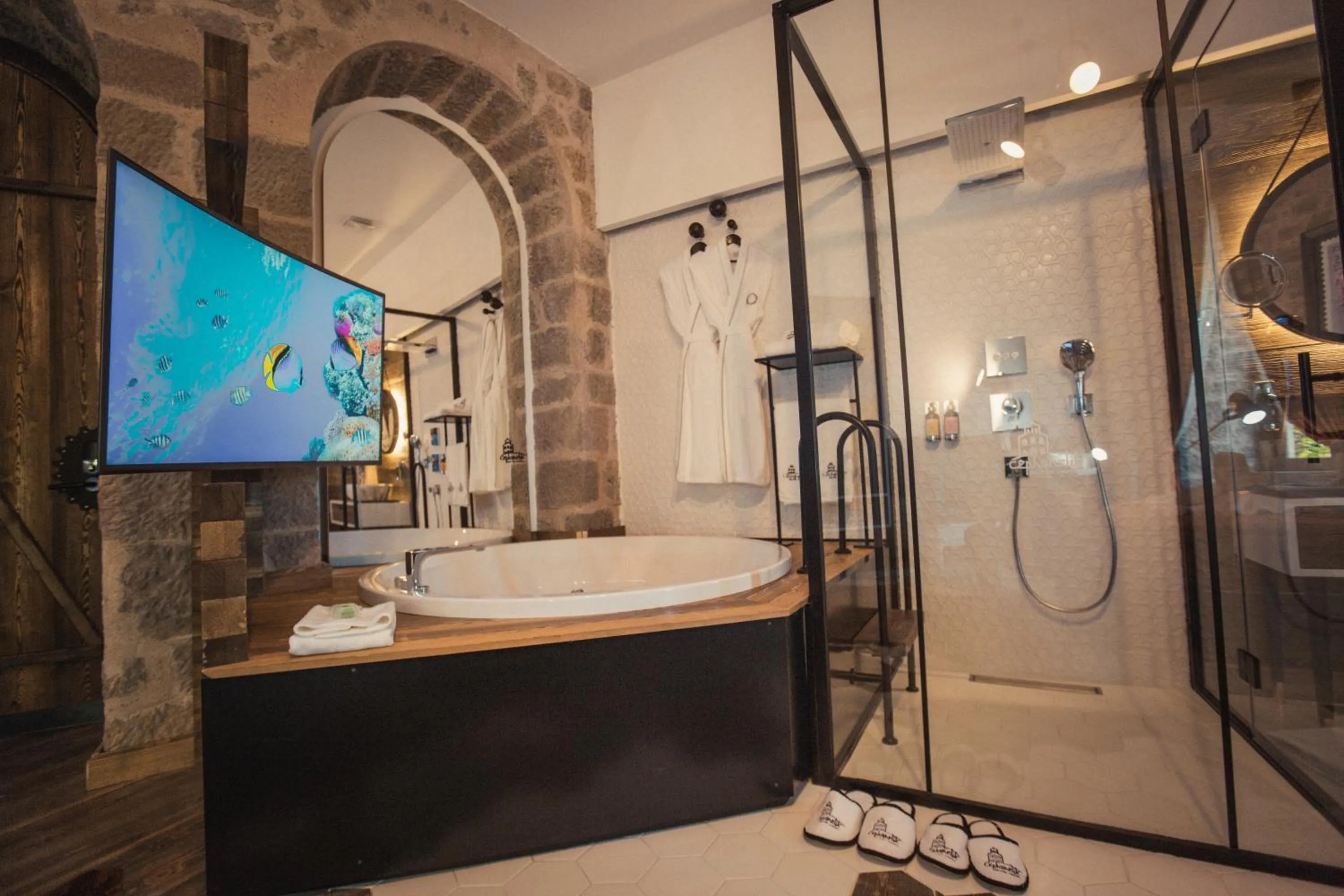 TV and multimedia in Cephanelik Butik Hotel