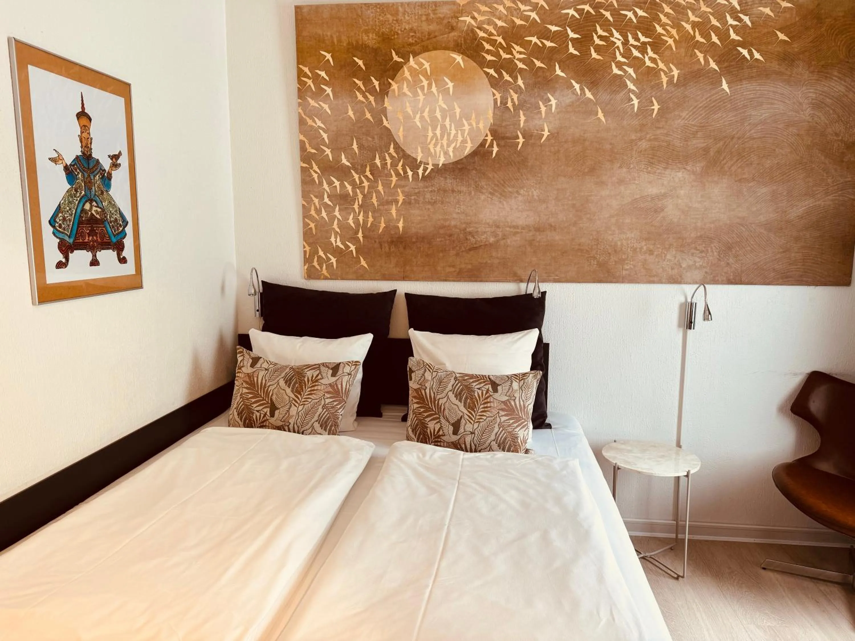 Bedroom, Bed in City Hotel Nattergalen