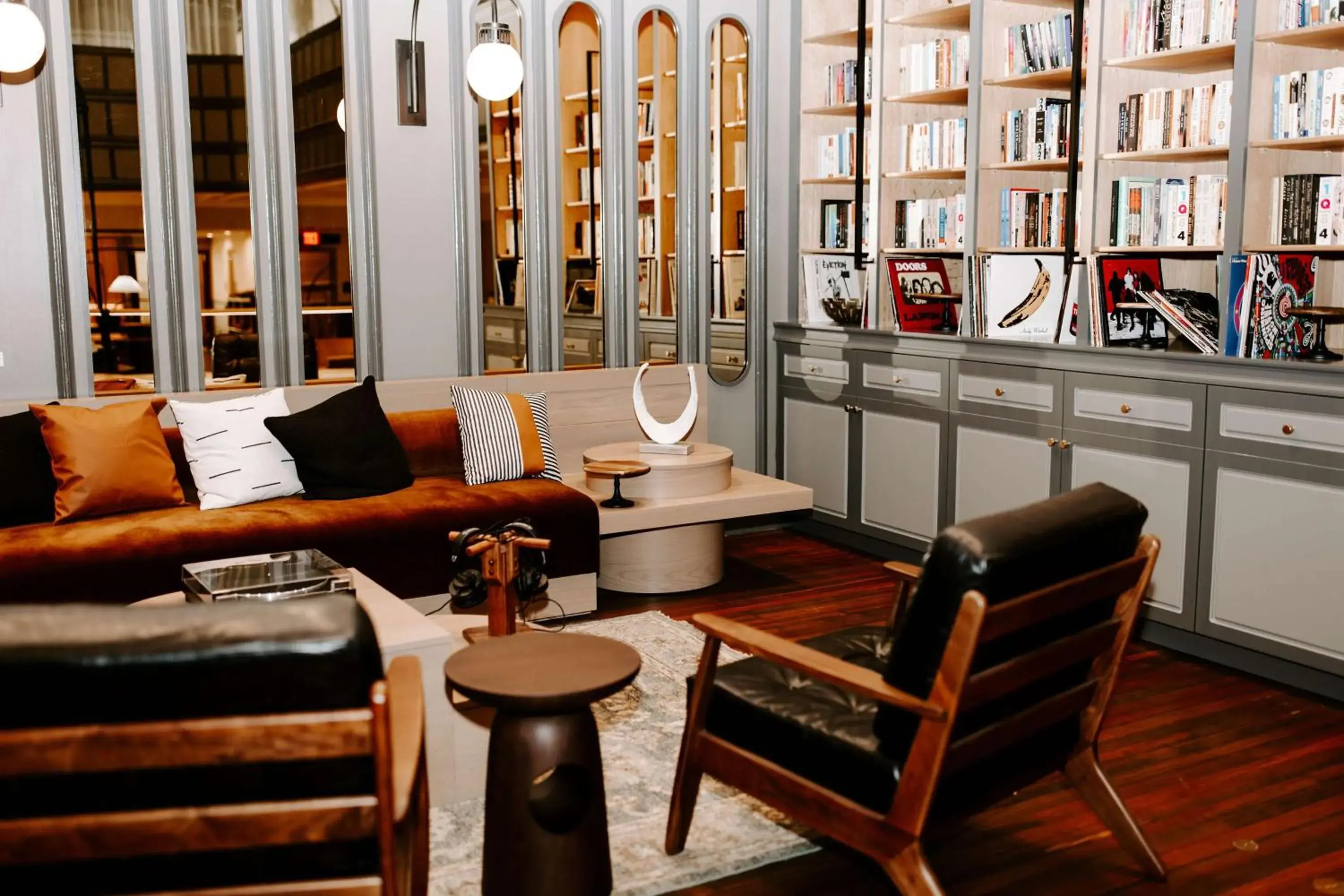 Lobby or reception in Joinery Hotel Pittsburgh, Curio Collection by Hilton Lobby or reception in Joinery Hotel Pittsburgh, Curio Collection by Hilton