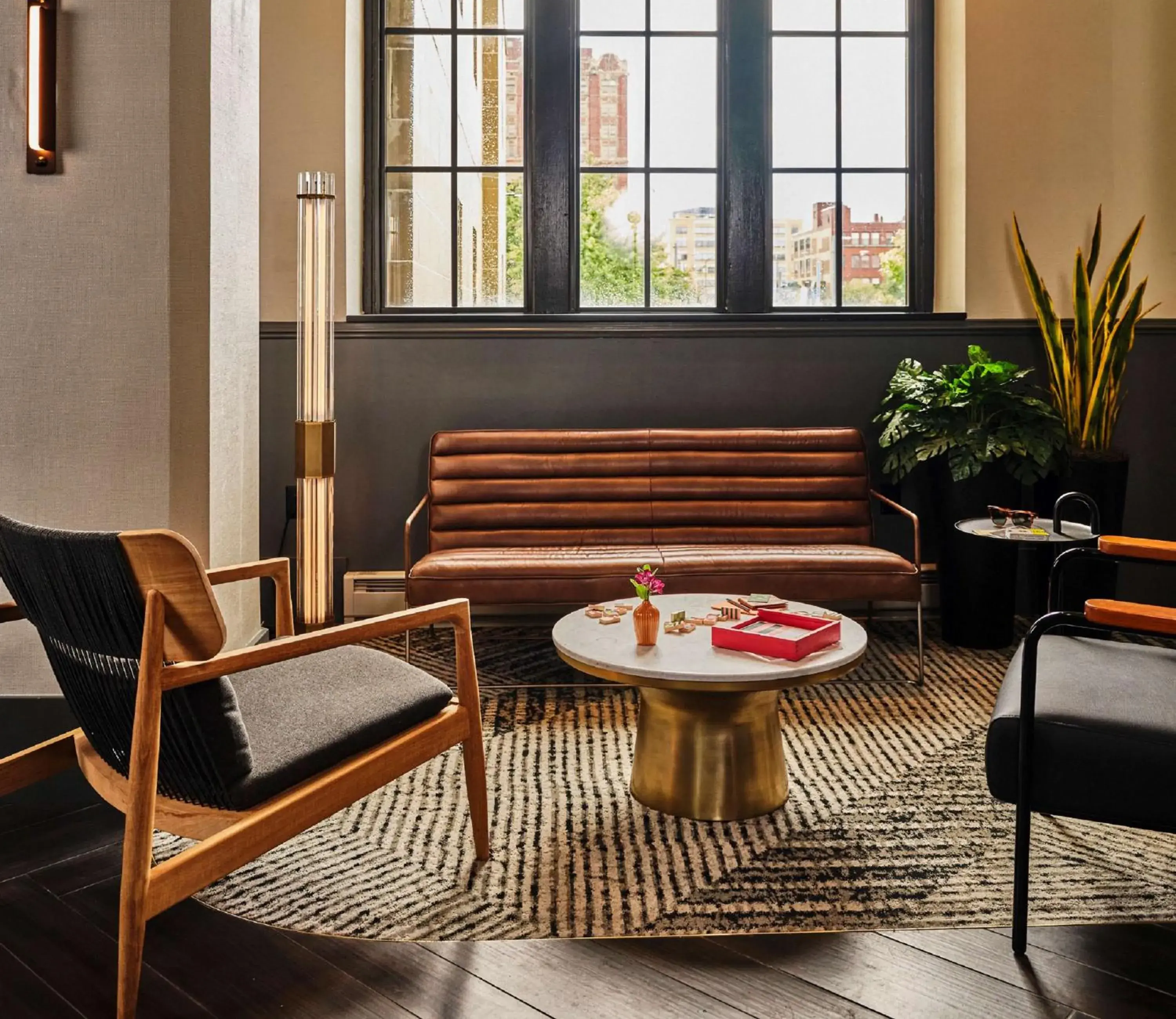 Lobby or reception in Joinery Hotel Pittsburgh, Curio Collection by Hilton Lobby or reception in Joinery Hotel Pittsburgh, Curio Collection by Hilton