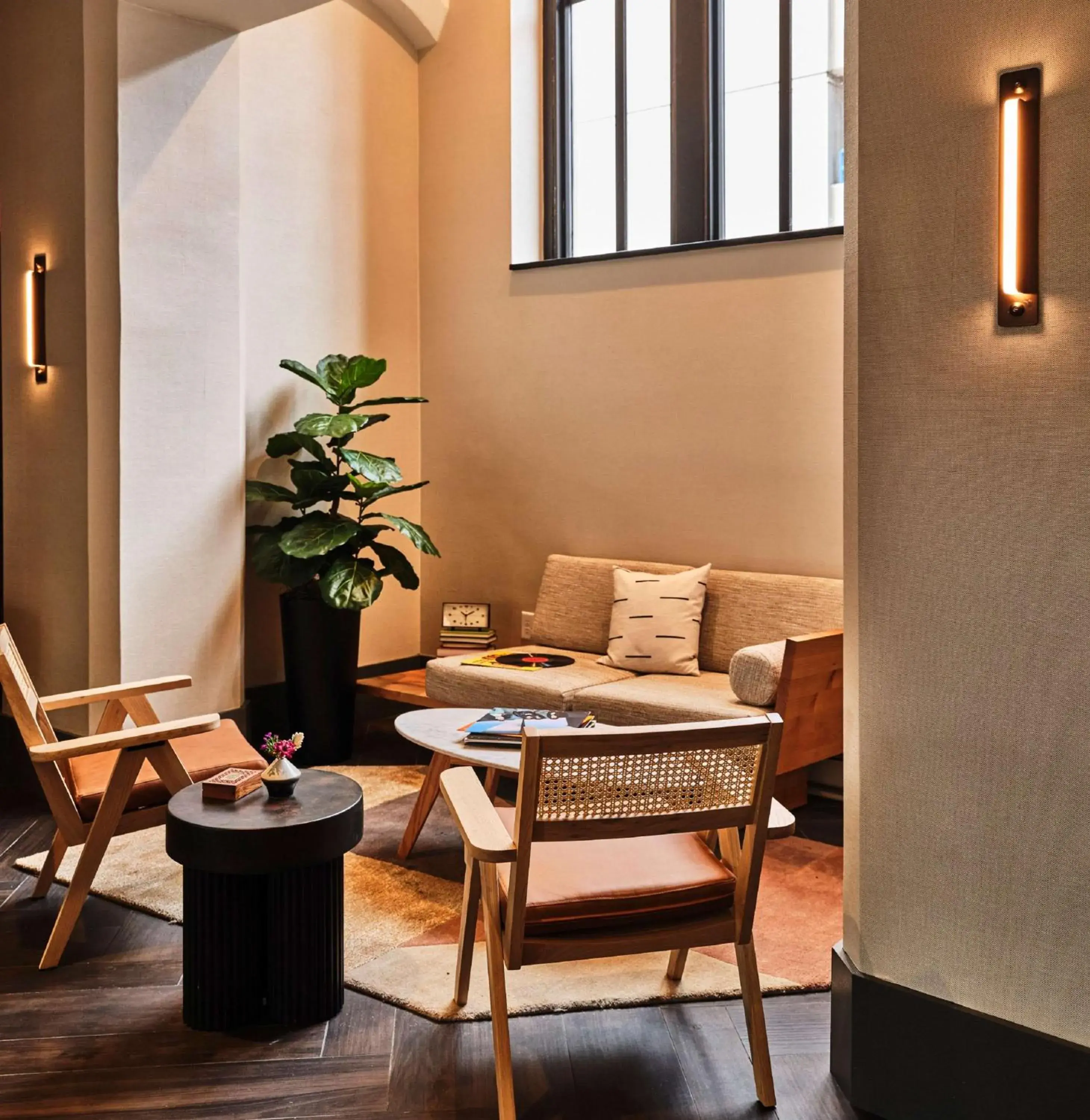 Lobby or reception in Joinery Hotel Pittsburgh, Curio Collection by Hilton Lobby or reception in Joinery Hotel Pittsburgh, Curio Collection by Hilton