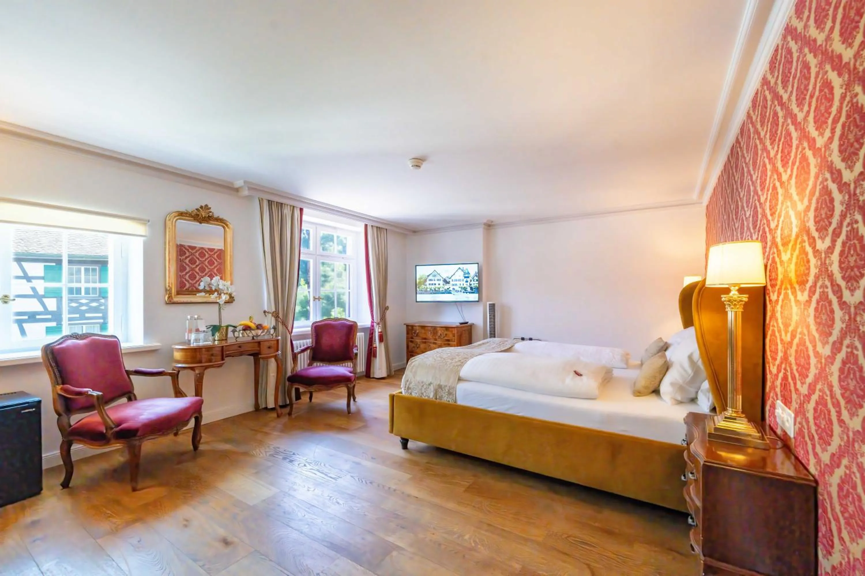 Bed in Hotel Porto Sofie Gottlieben