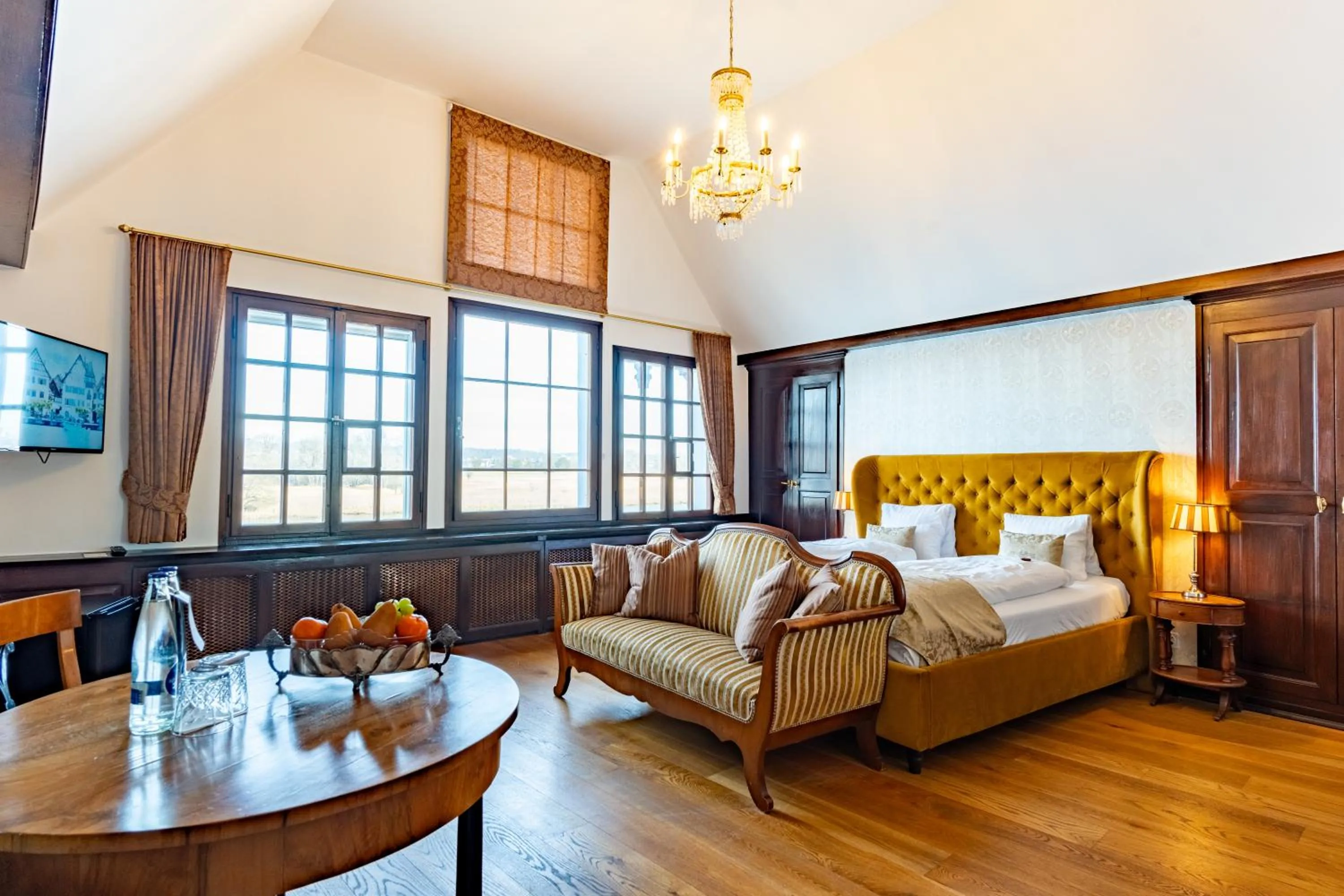 Bed in Hotel Porto Sofie Gottlieben