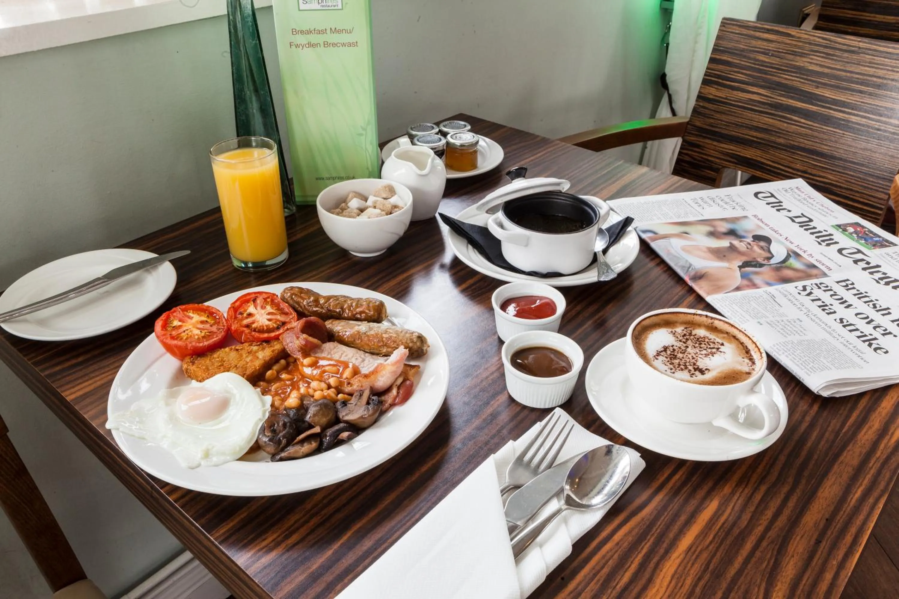 English/Irish breakfast in Stradey Park Hotel