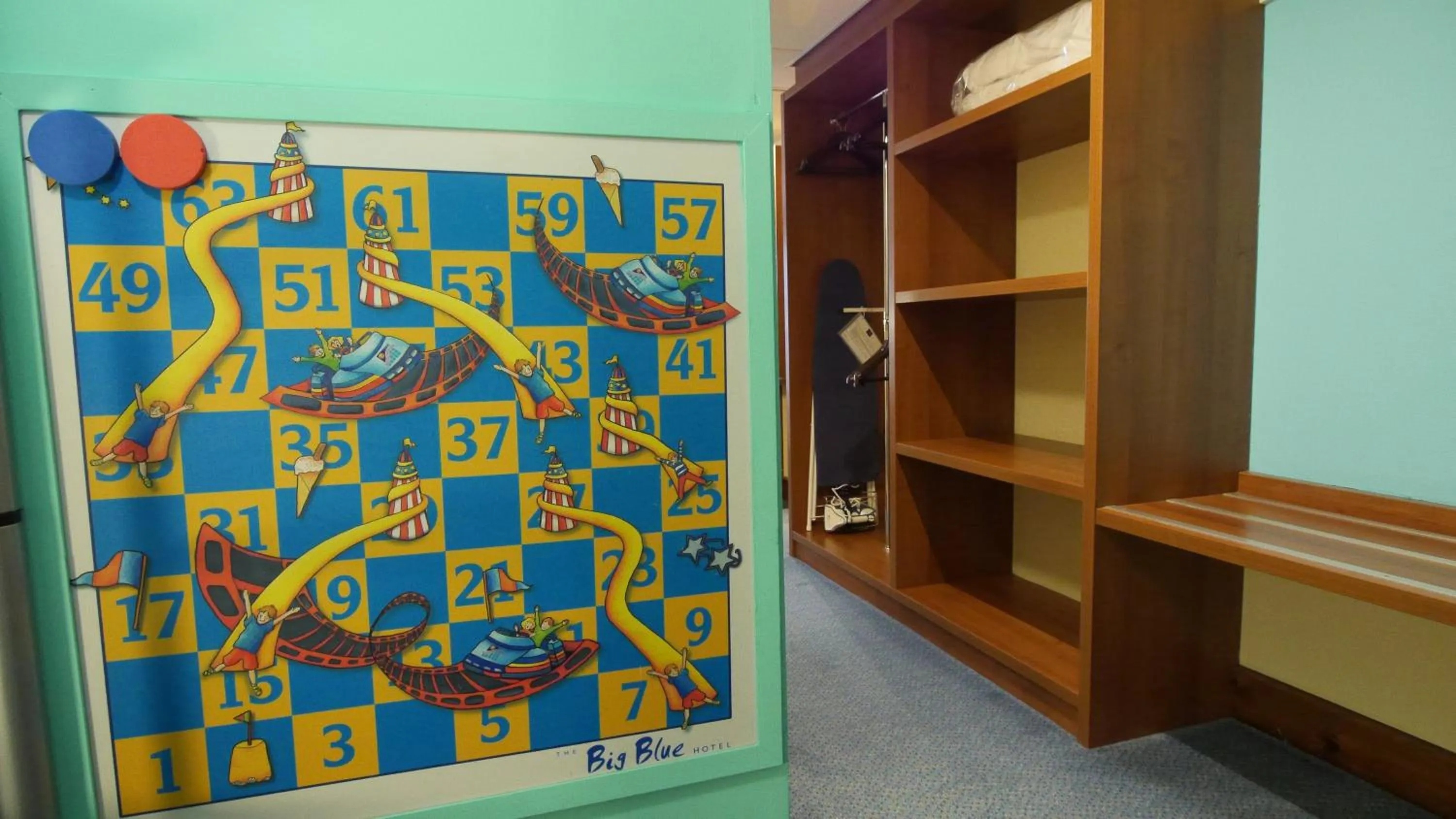 flat iron in The Big Blue Hotel - Blackpool Pleasure Beach