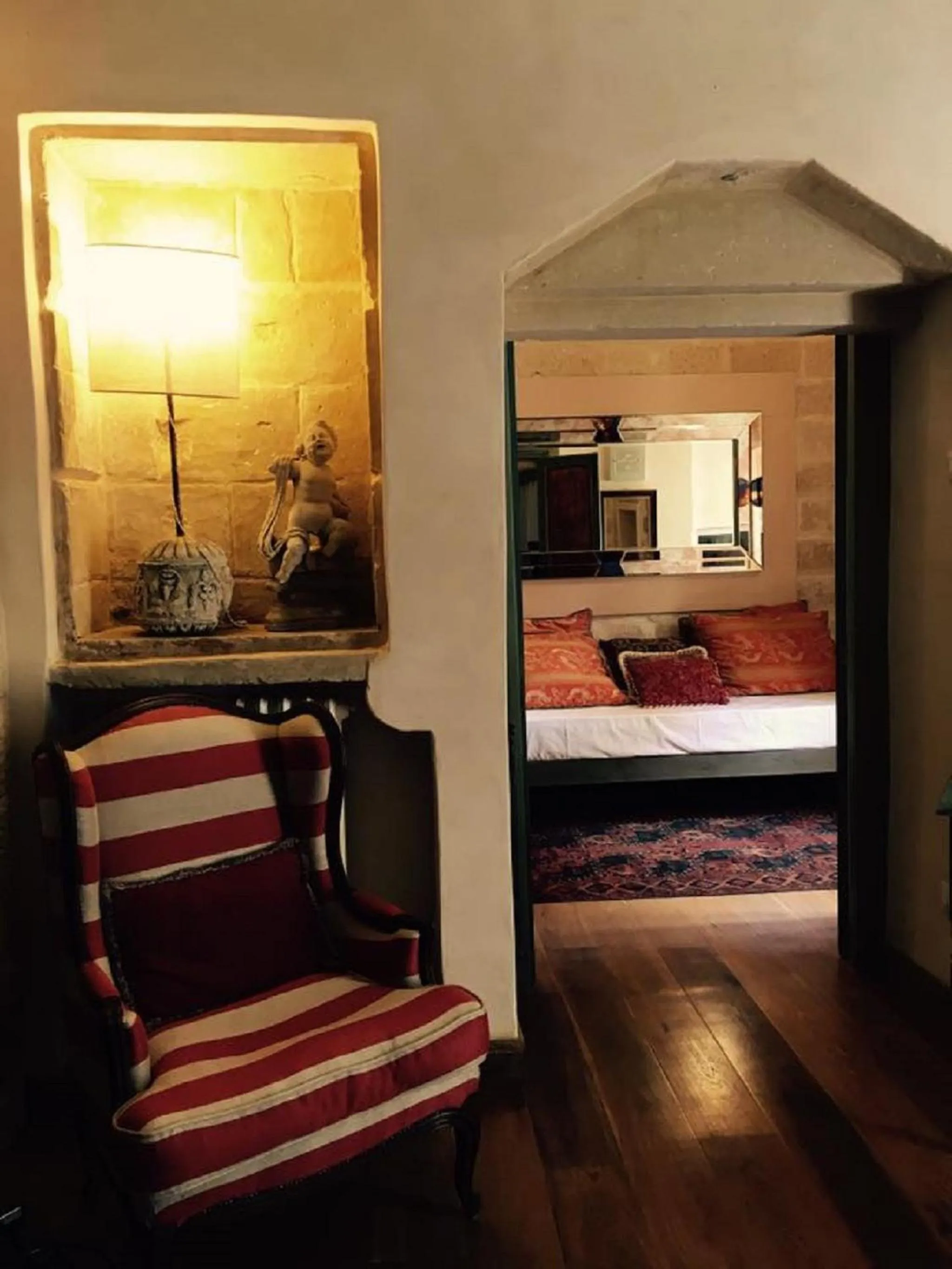 Bed, Seating Area in B&B Palazzo Gorgoni