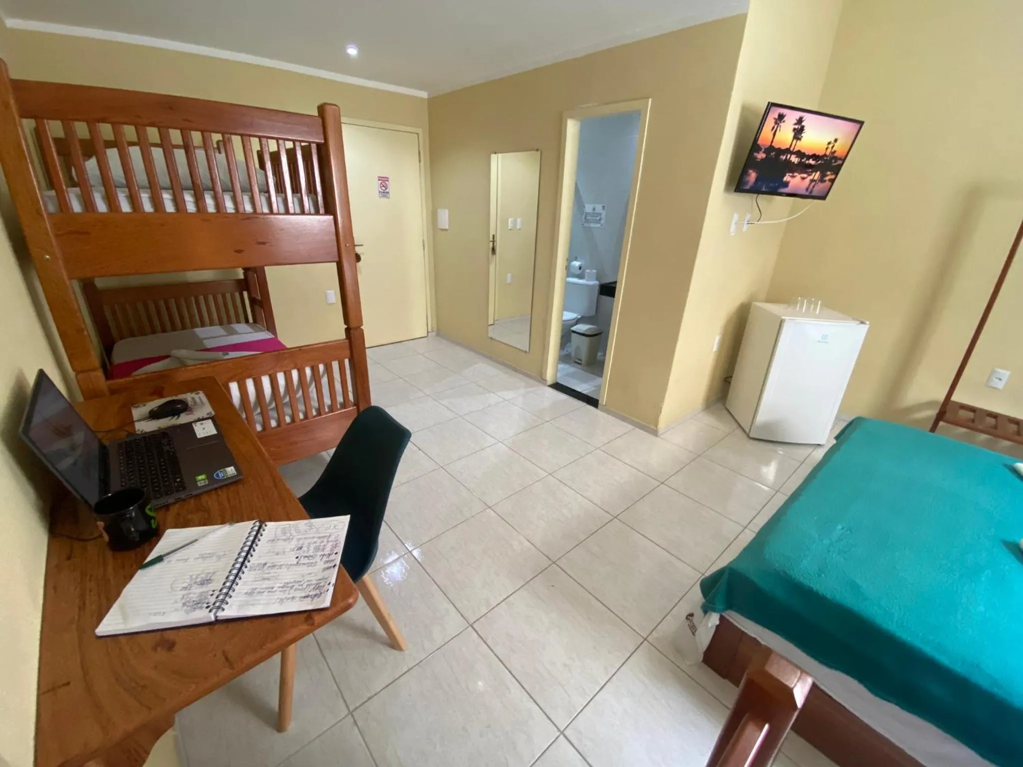 Bed in Refúgio Pousada Fortaleza