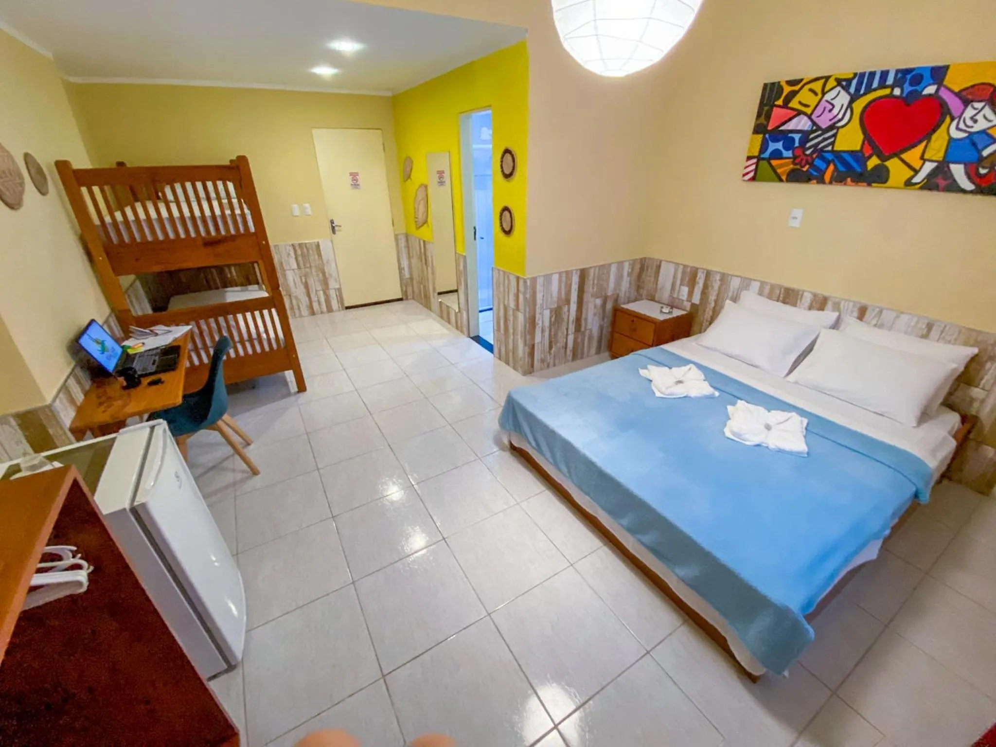 Bed in Refúgio Pousada Fortaleza