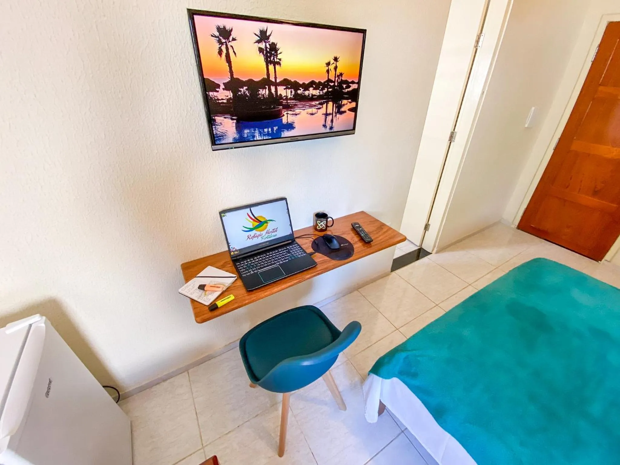 TV and multimedia, Bed in Refúgio Pousada Fortaleza