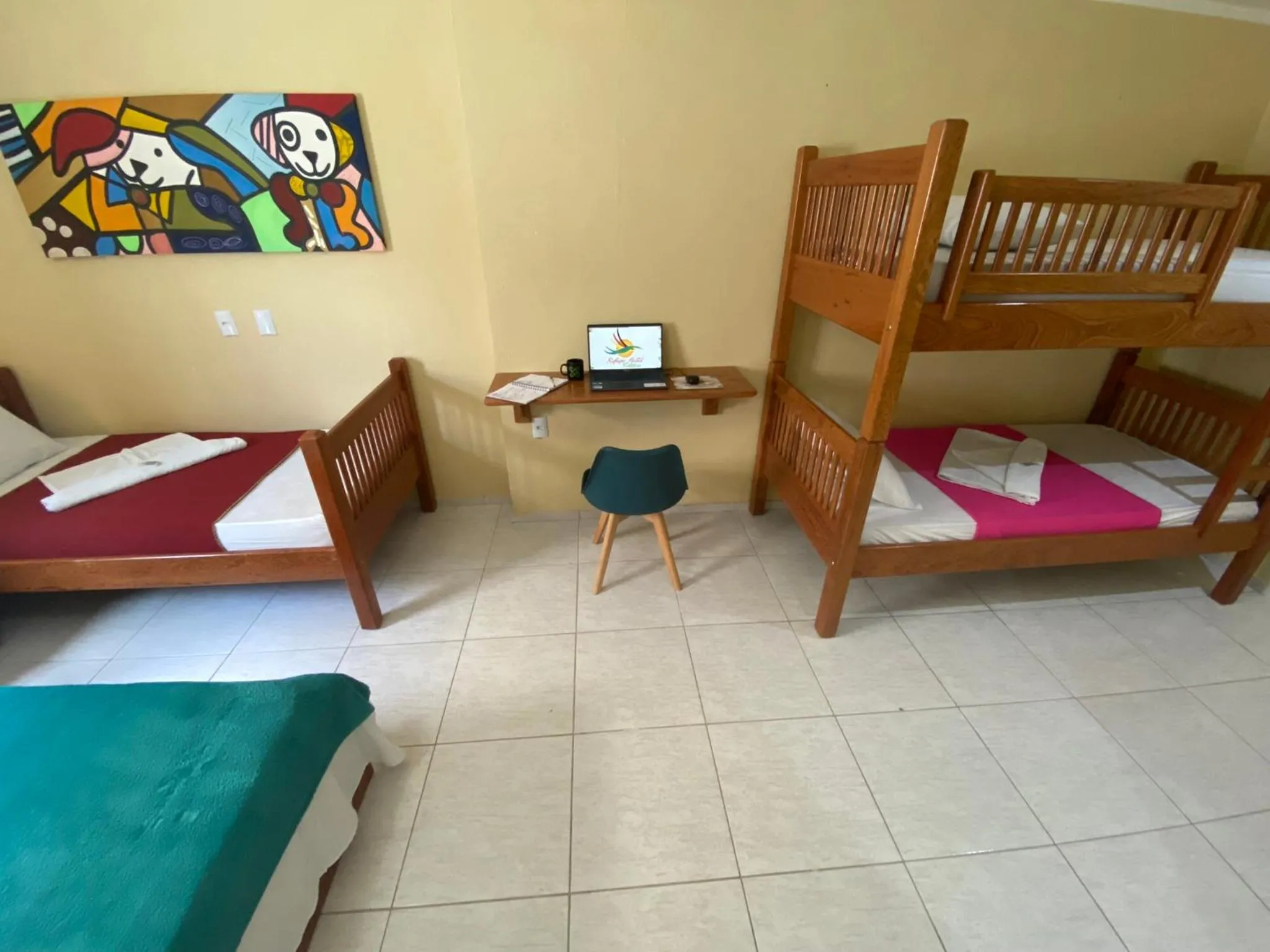 Bed in Refúgio Pousada Fortaleza