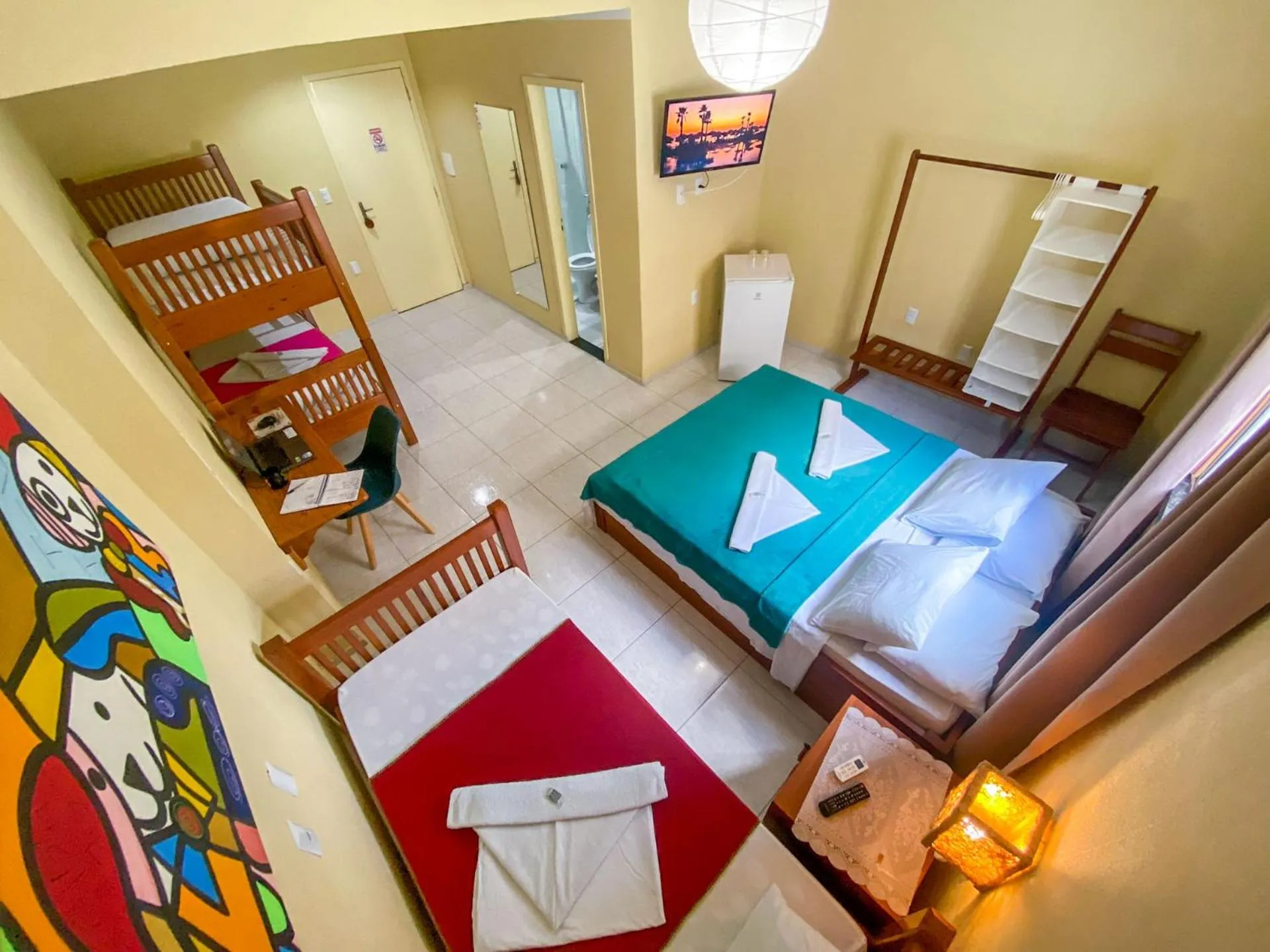 Bed in Refúgio Pousada Fortaleza