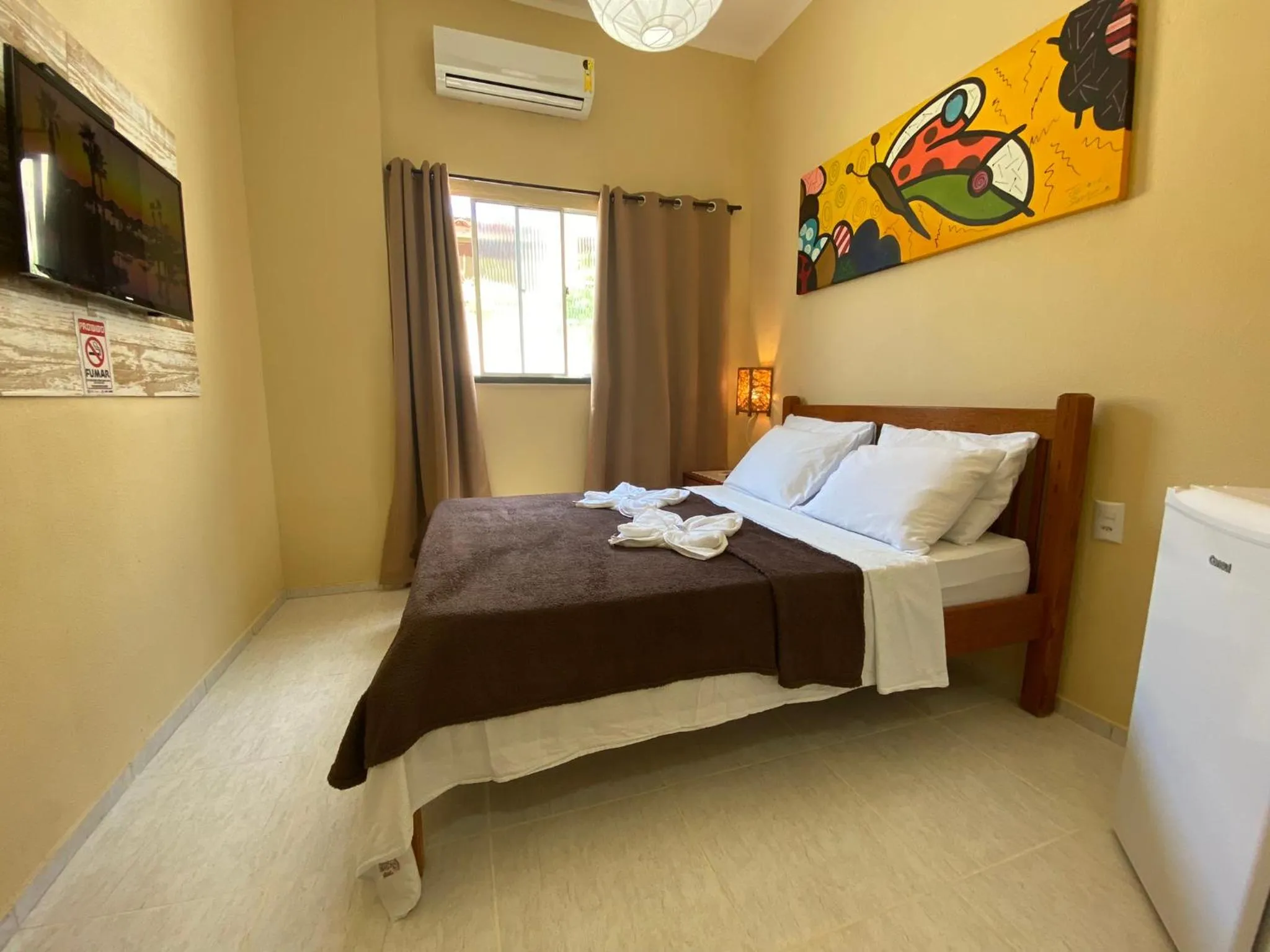 Bed in Refúgio Pousada Fortaleza