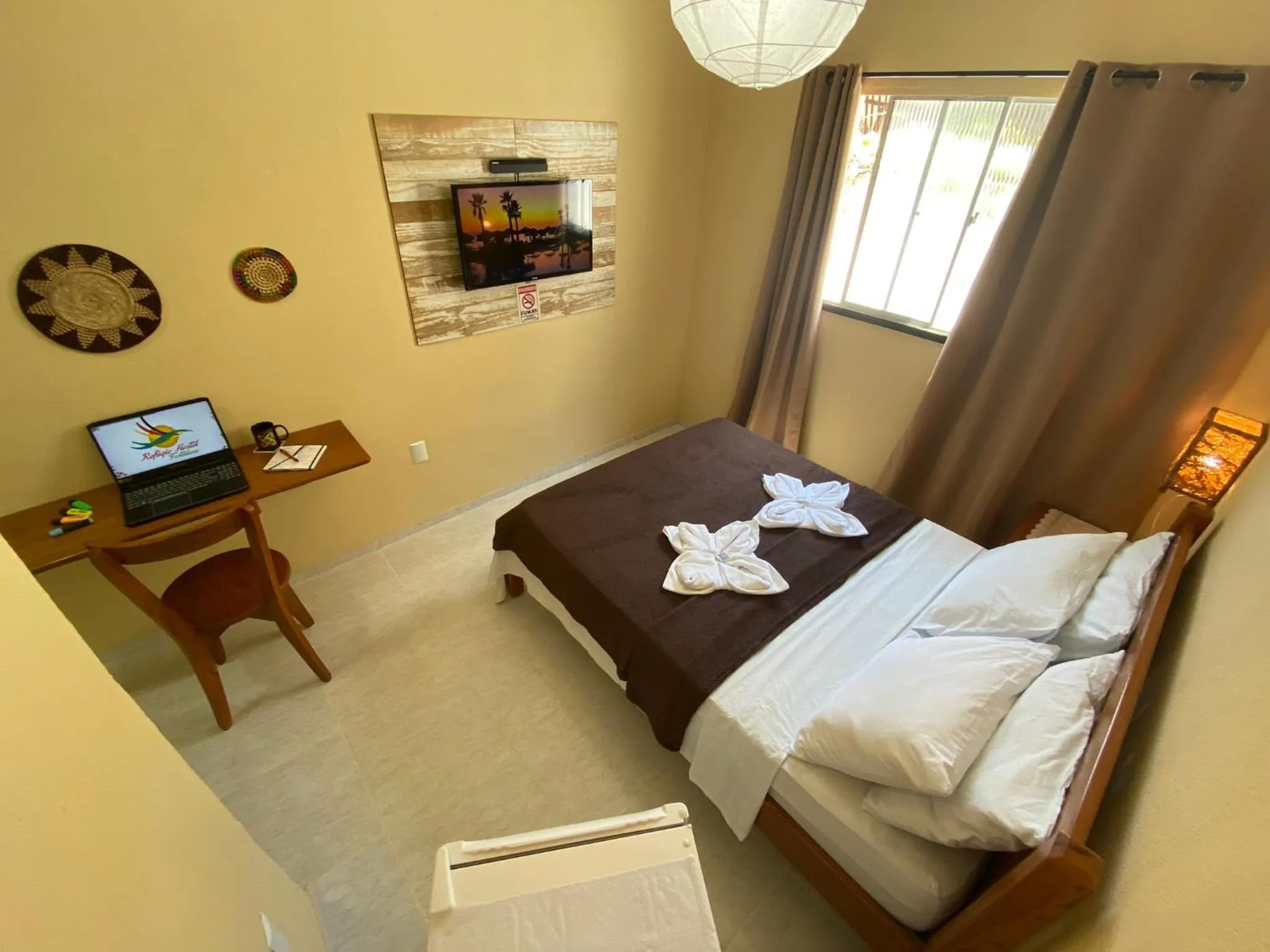 Bed in Refúgio Pousada Fortaleza