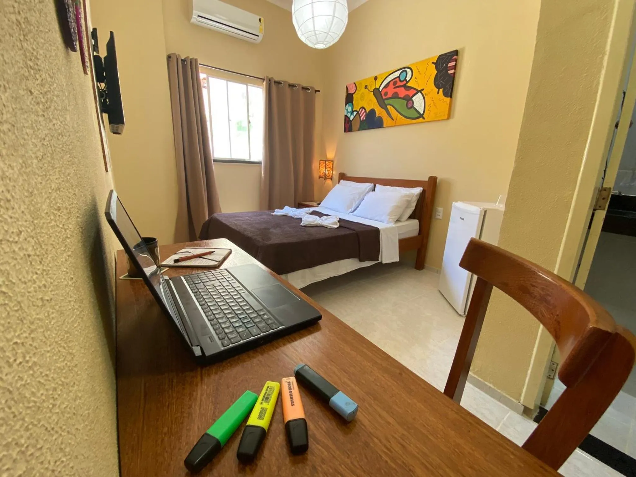 Bed in Refúgio Pousada Fortaleza