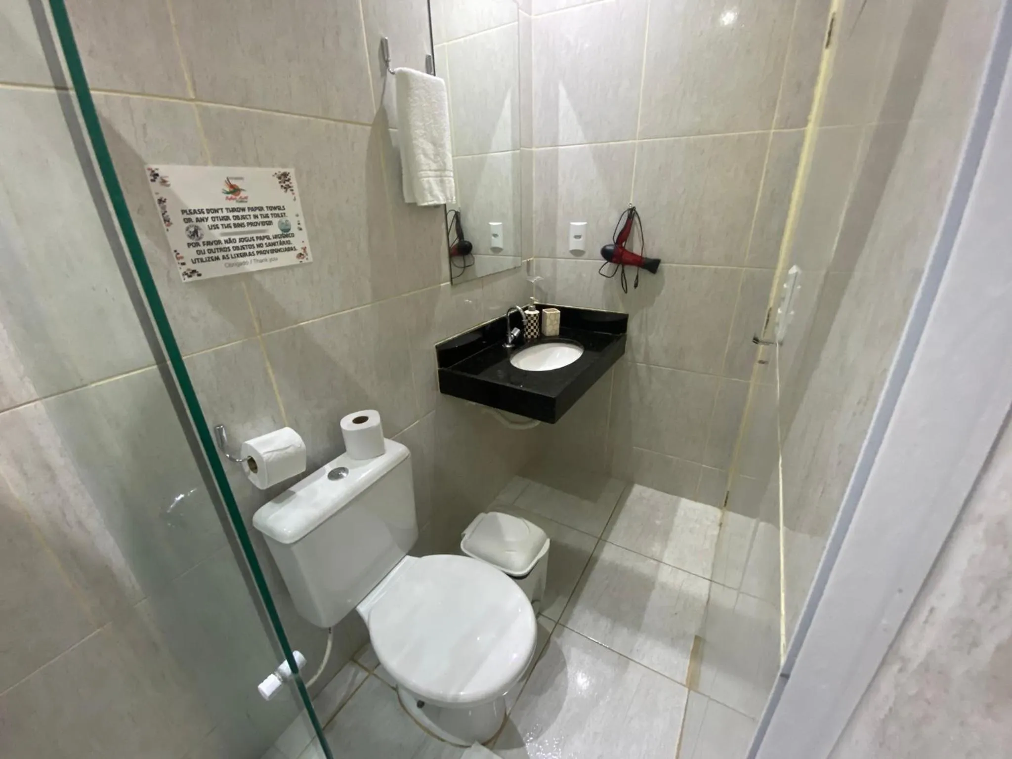 Shower in Refúgio Pousada Fortaleza