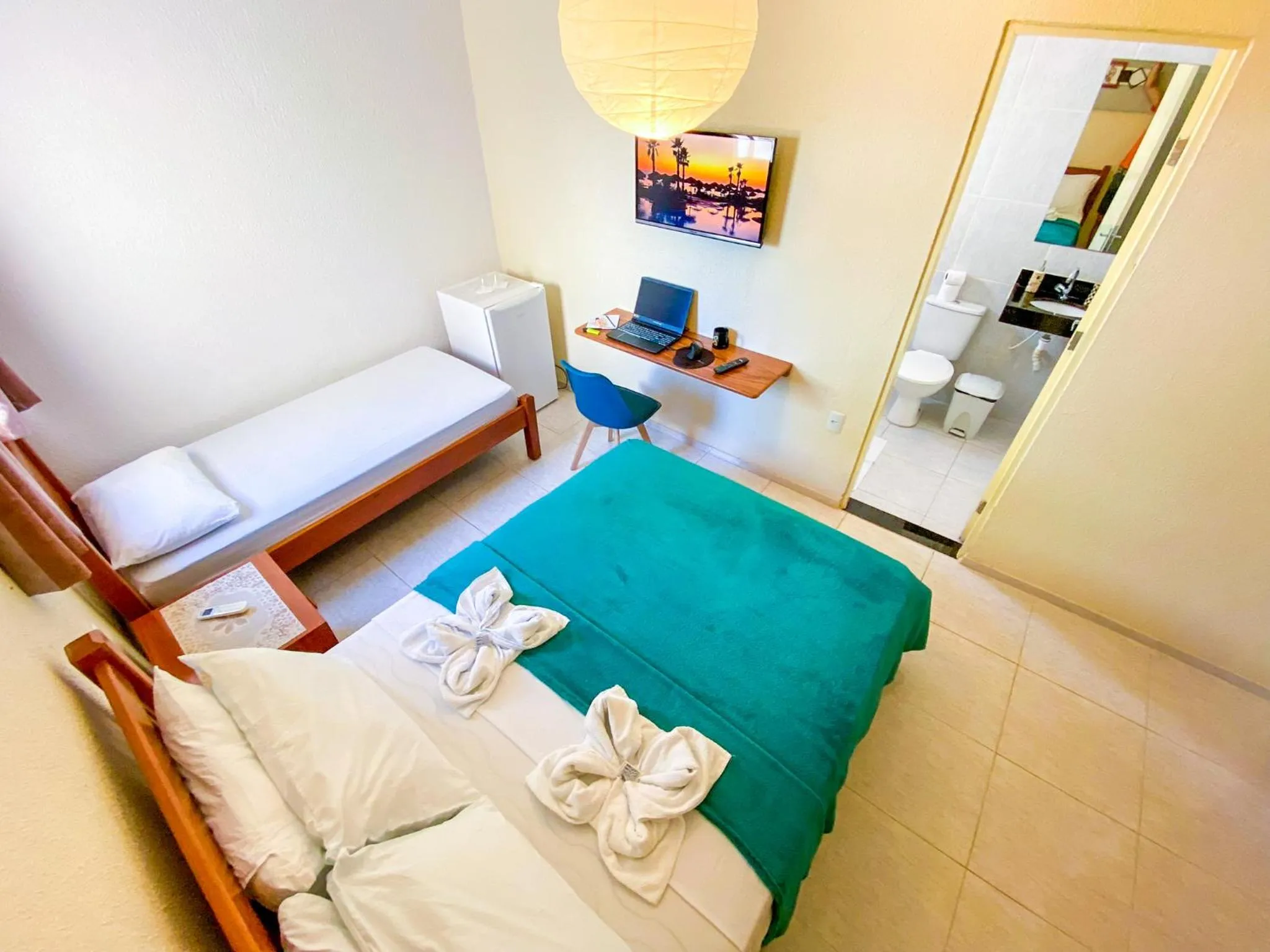 Bed in Refúgio Pousada Fortaleza