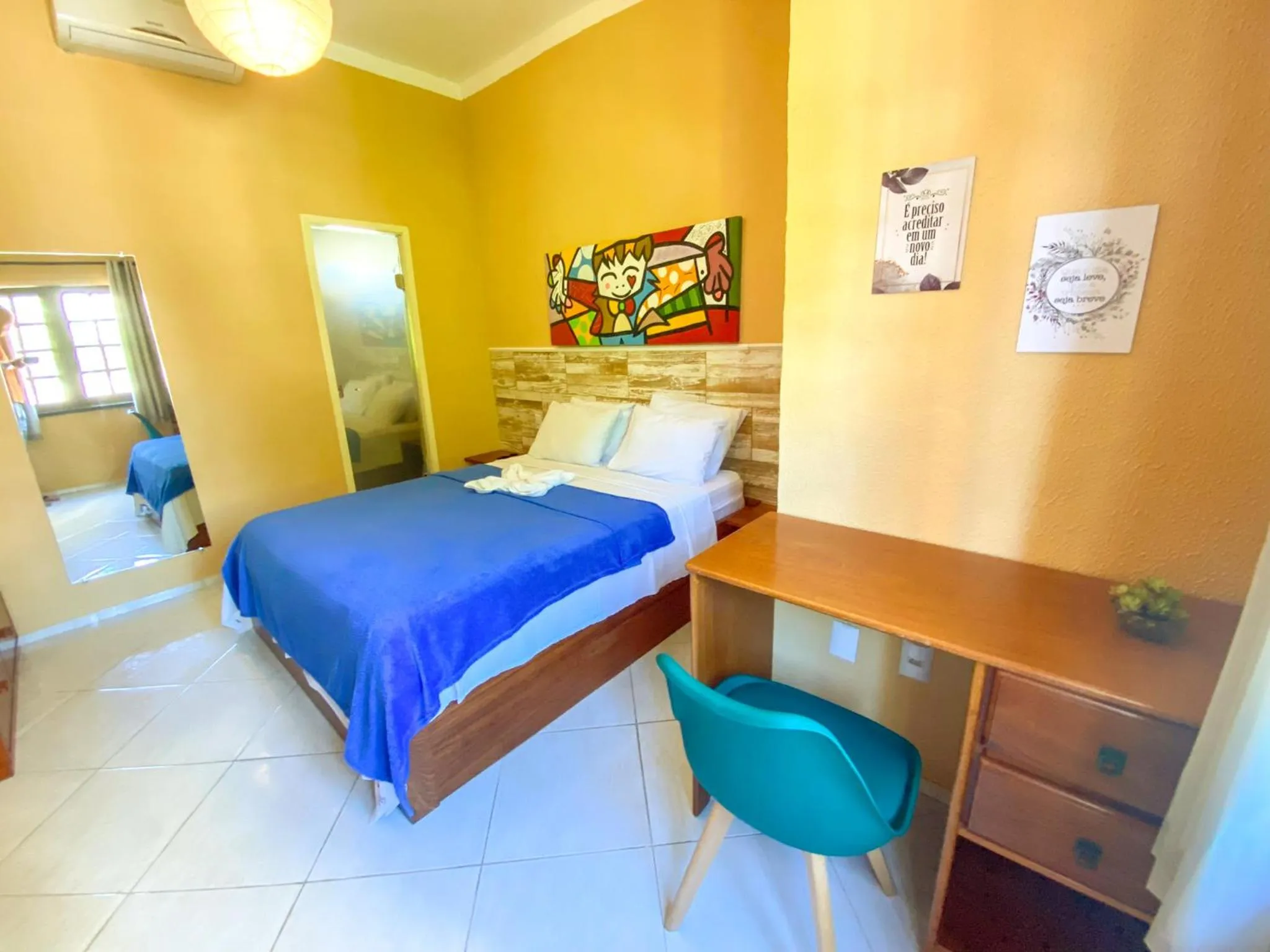 Bed in Refúgio Pousada Fortaleza