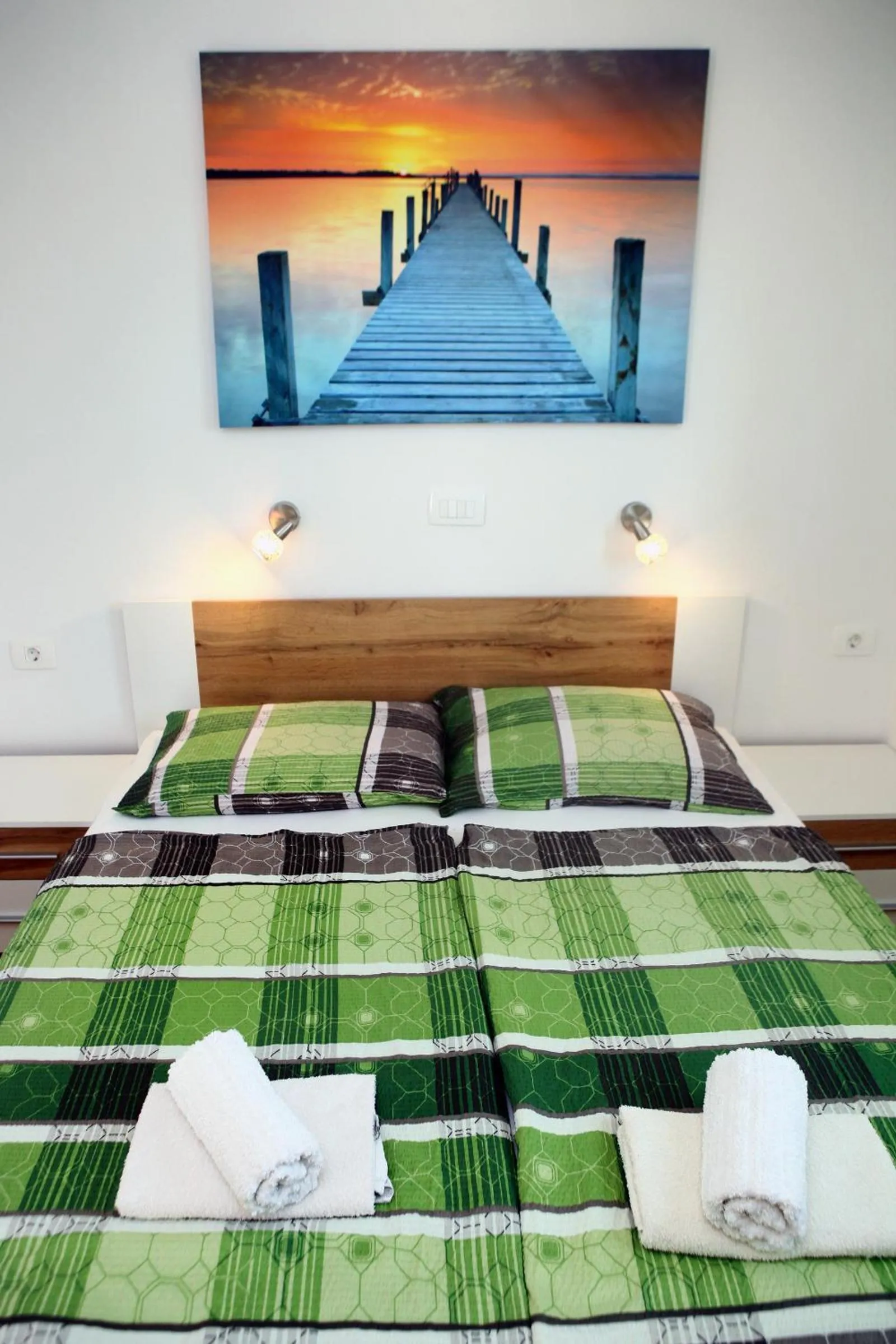 Bed in Apartmaji sončne terase - Sunny Terraces Apartments