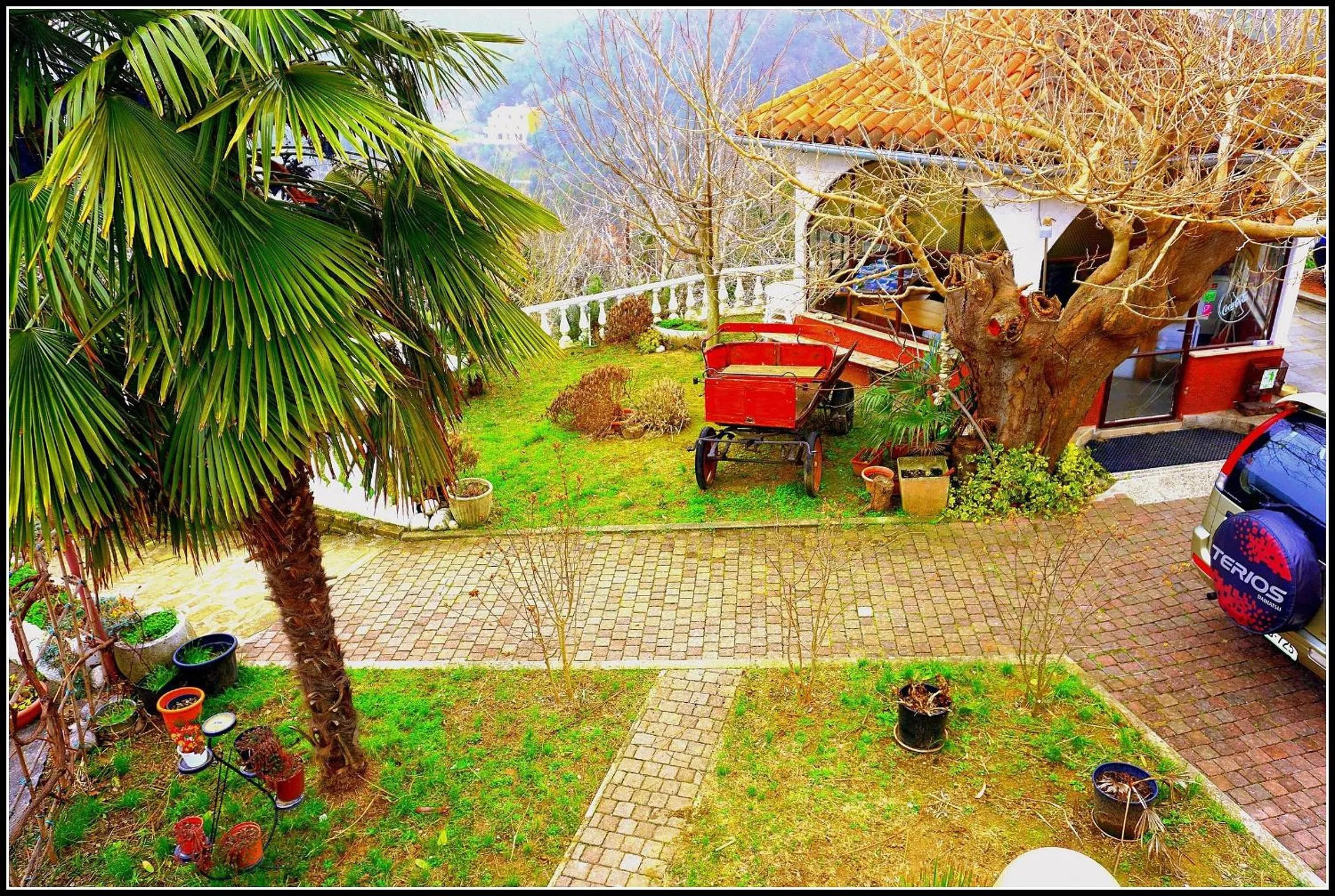 Garden in Apartmaji sončne terase - Sunny Terraces Apartments