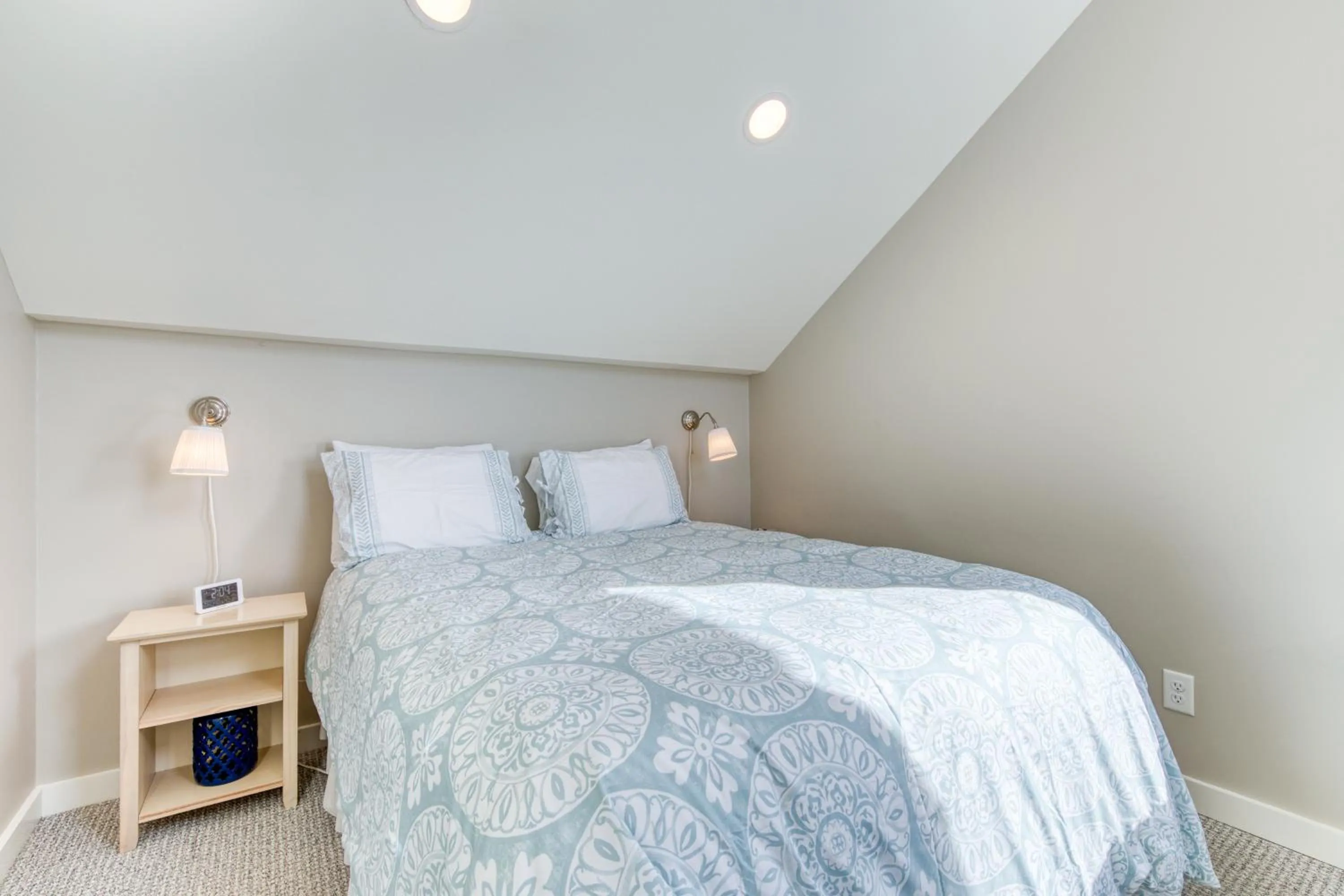 Bed in Oceanfront Cottage