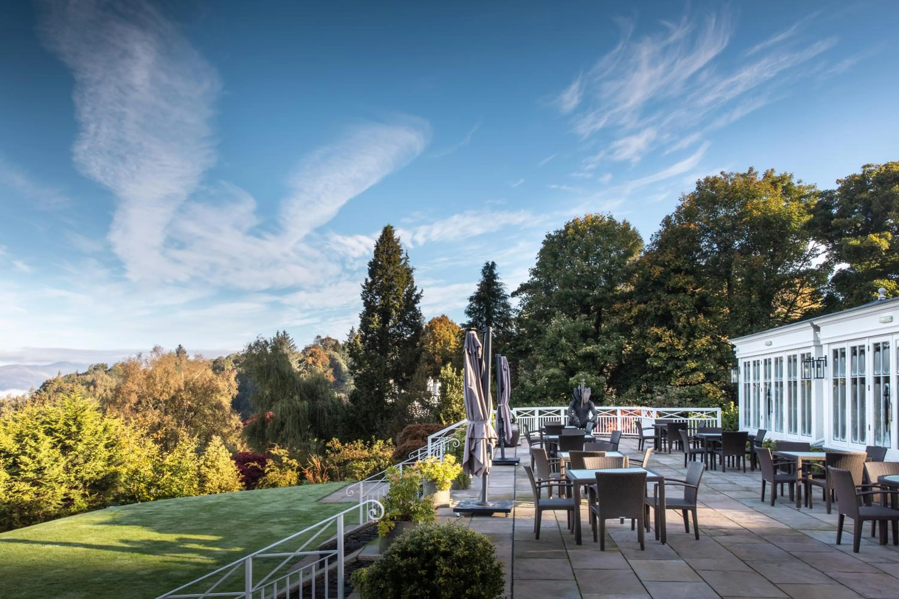 Balcony/Terrace in Linthwaite House Hotel