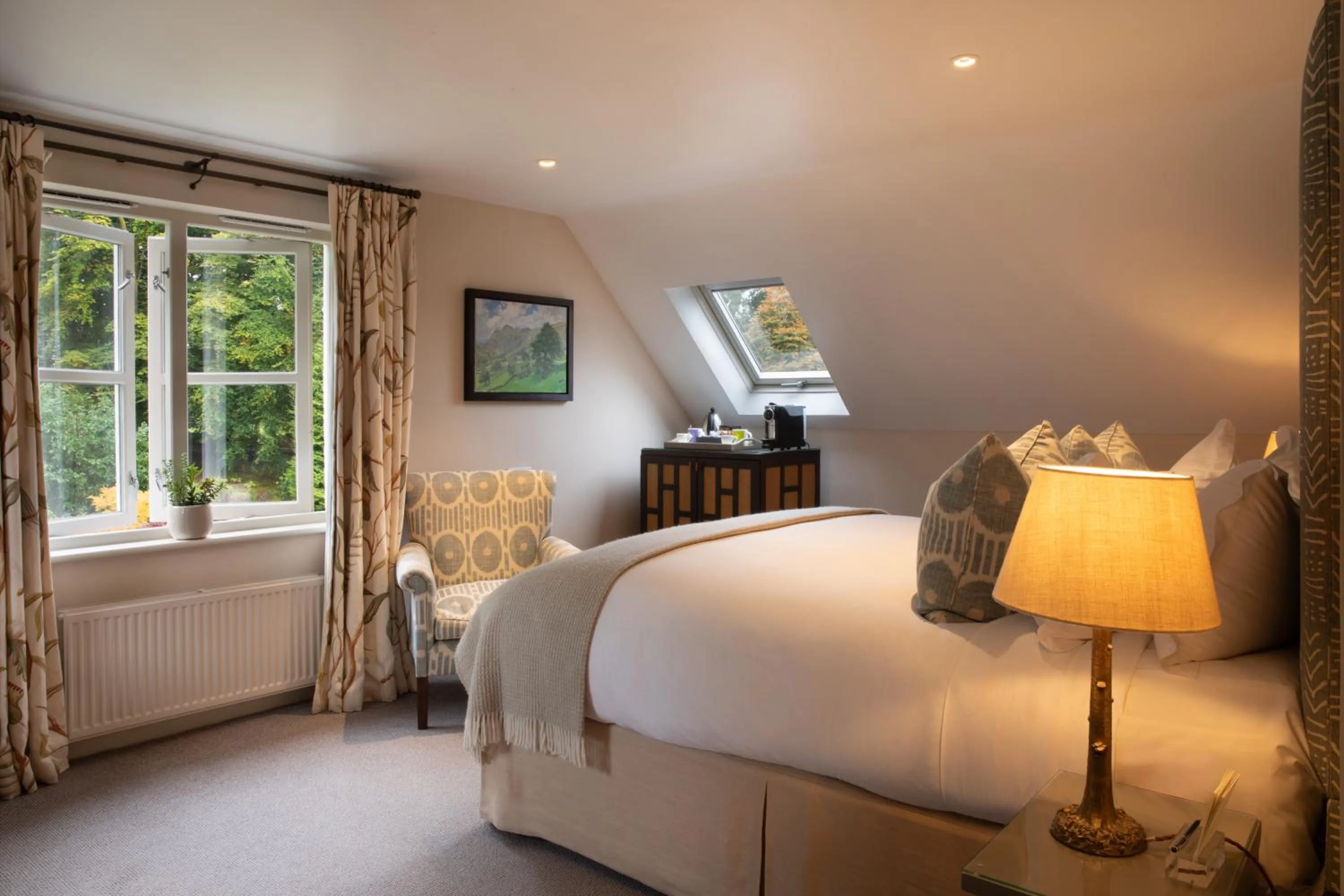 Bed in Linthwaite House Hotel