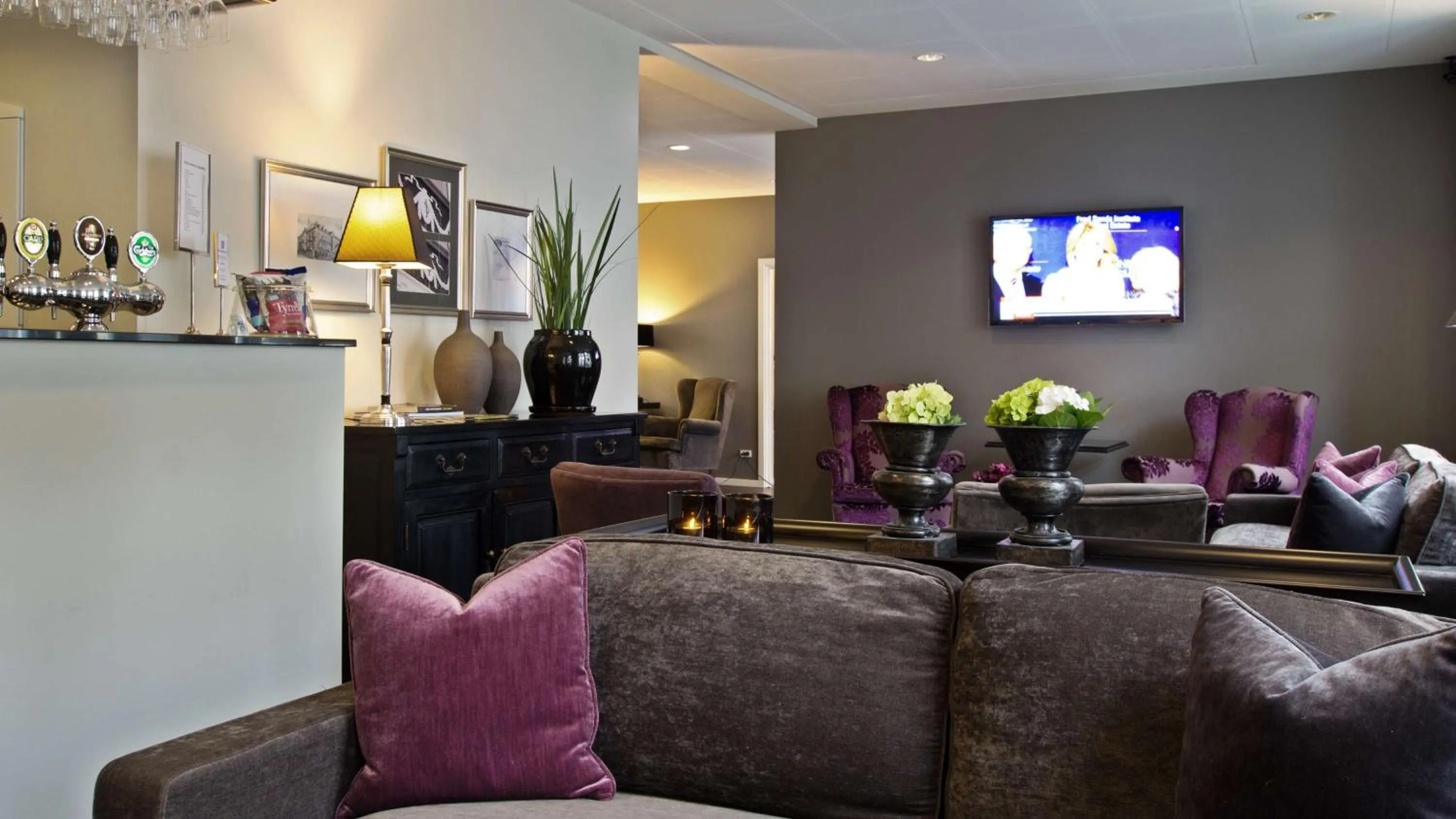 Lounge or bar in Hotel Kronjylland