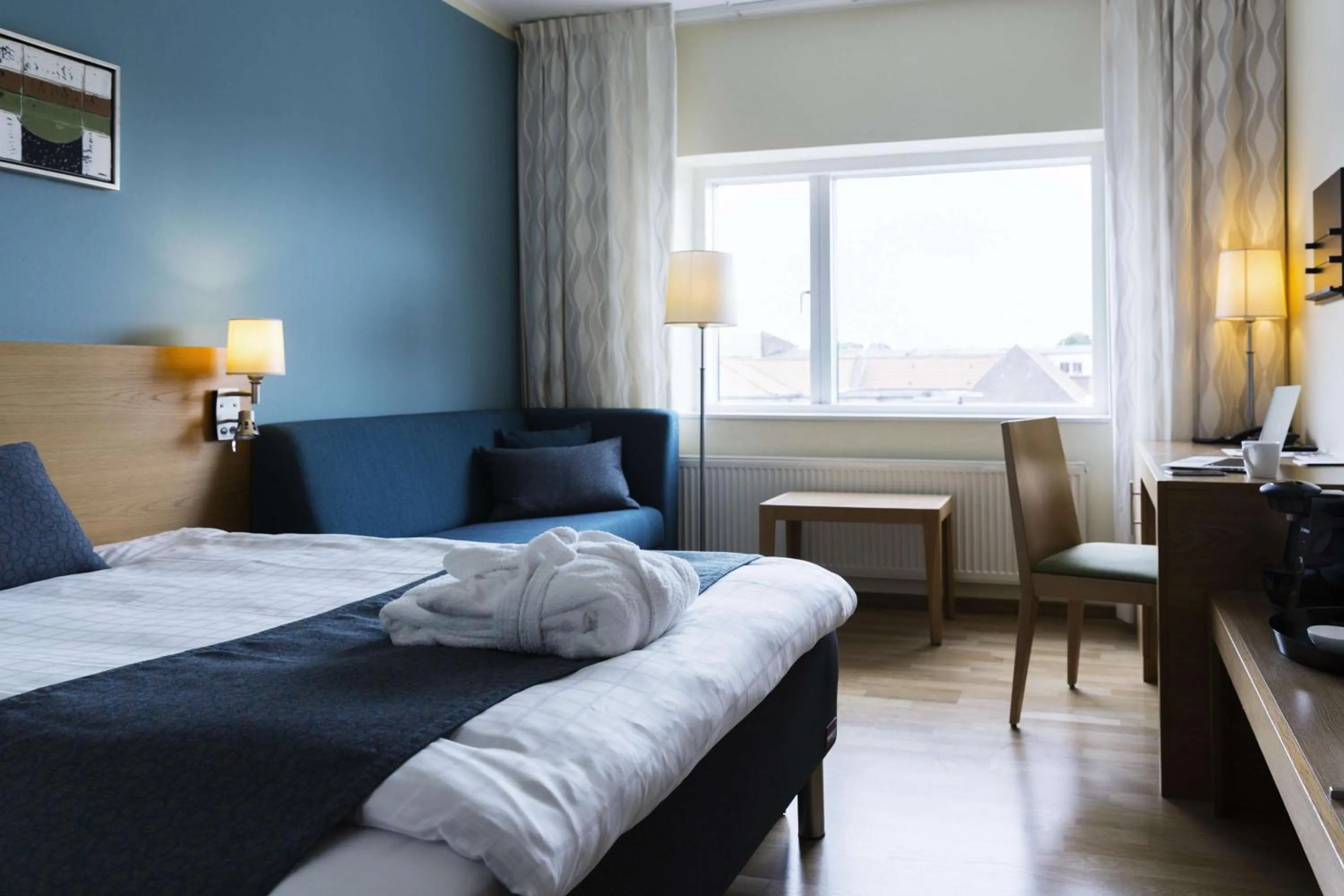 Bedroom, Bed in Scandic Aalborg City