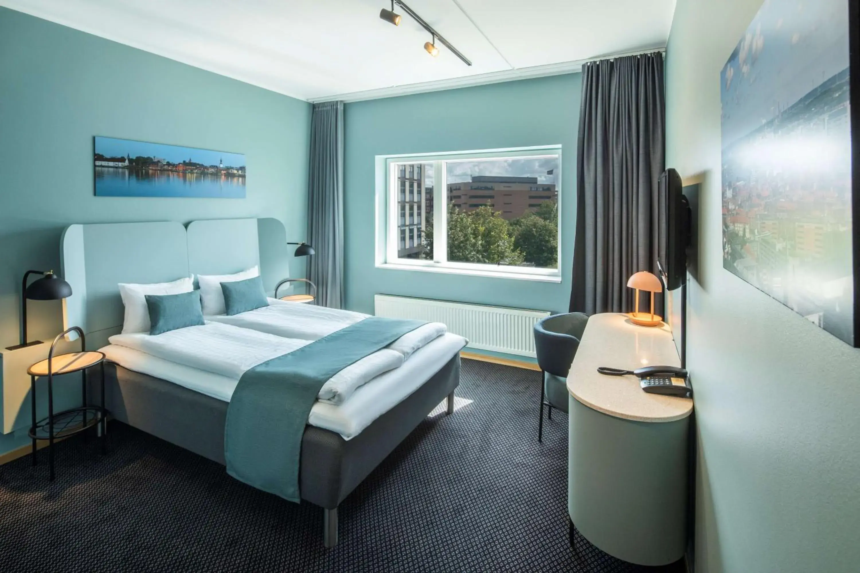 Bedroom, Bed in Scandic Aalborg City Bedroom, Bed in Scandic Aalborg City