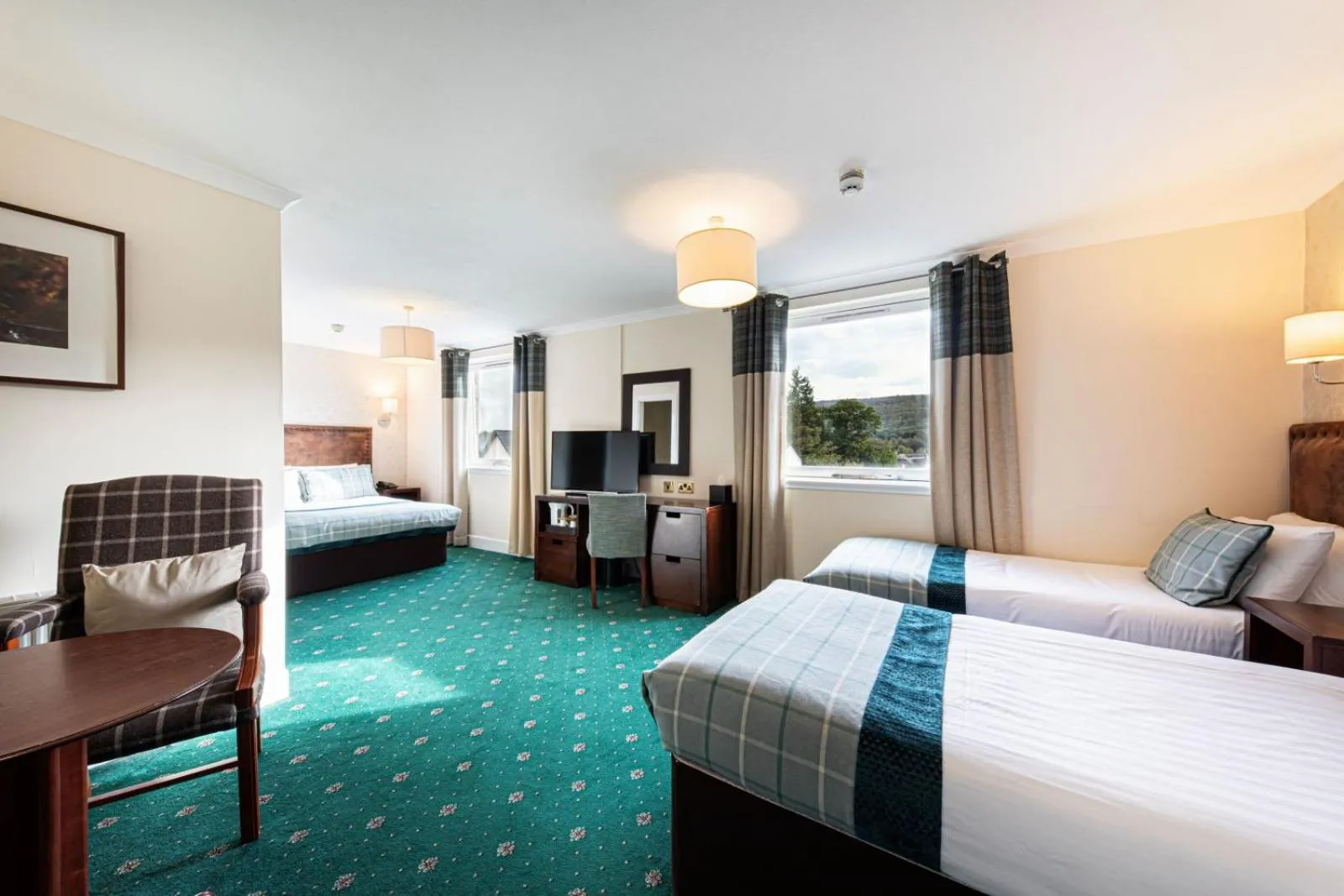 Bedroom, Bed in Scotland's Spa Hotel