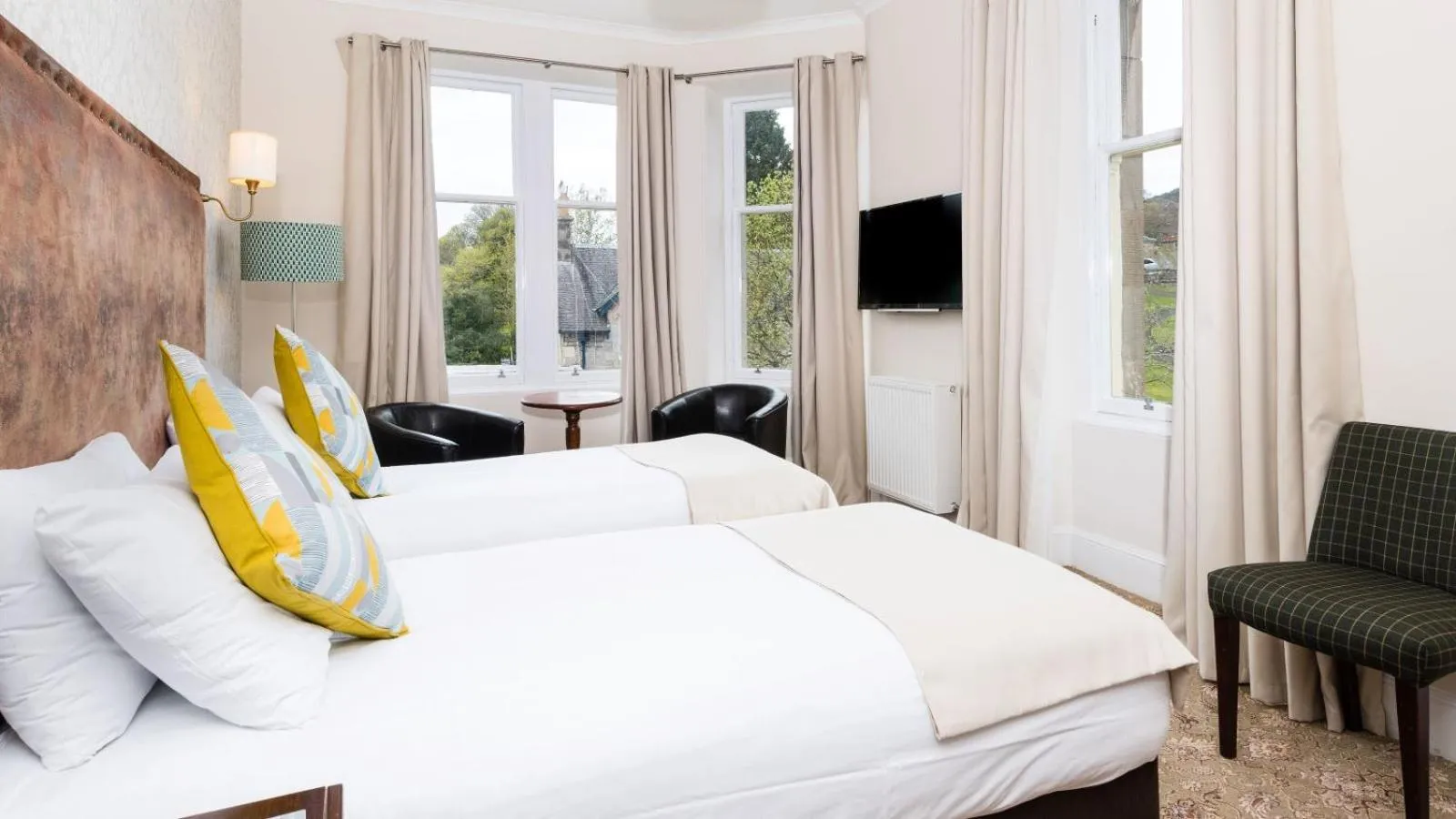 Bedroom, Bed in Scotland's Spa Hotel