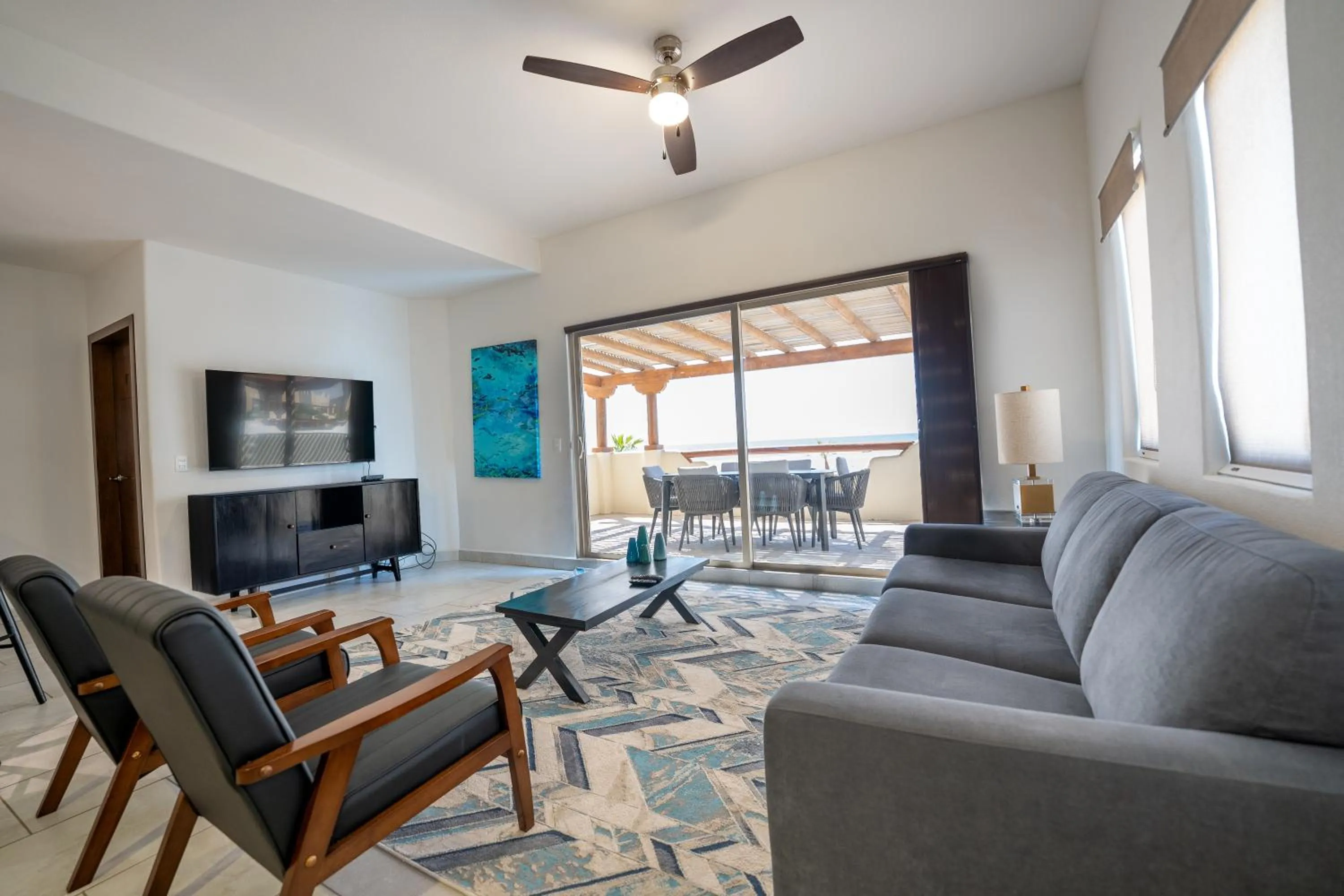 Communal lounge/ TV room in Laguna Shores Resort