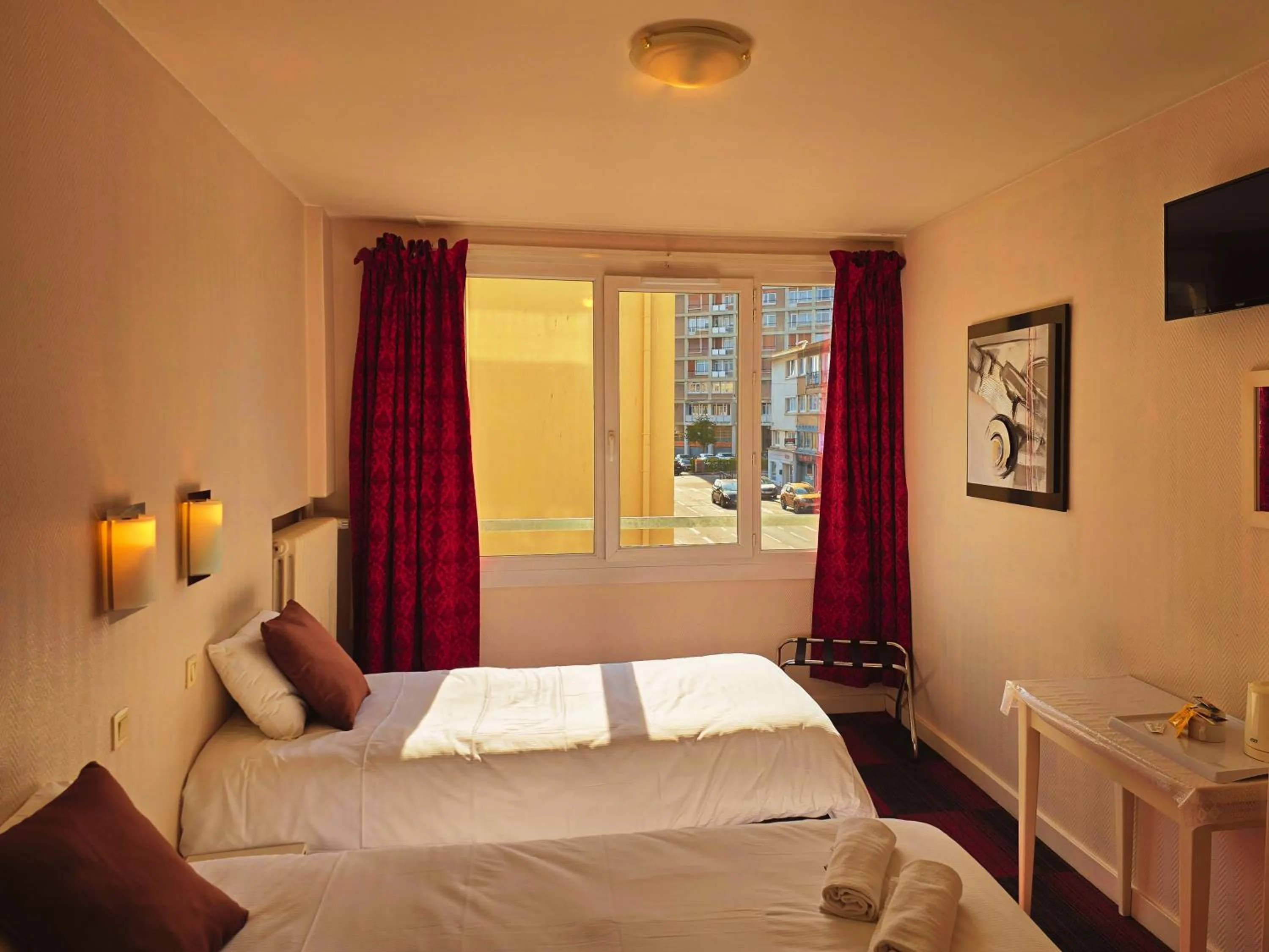 Bed in Hôtel Alexandra Centre Ville