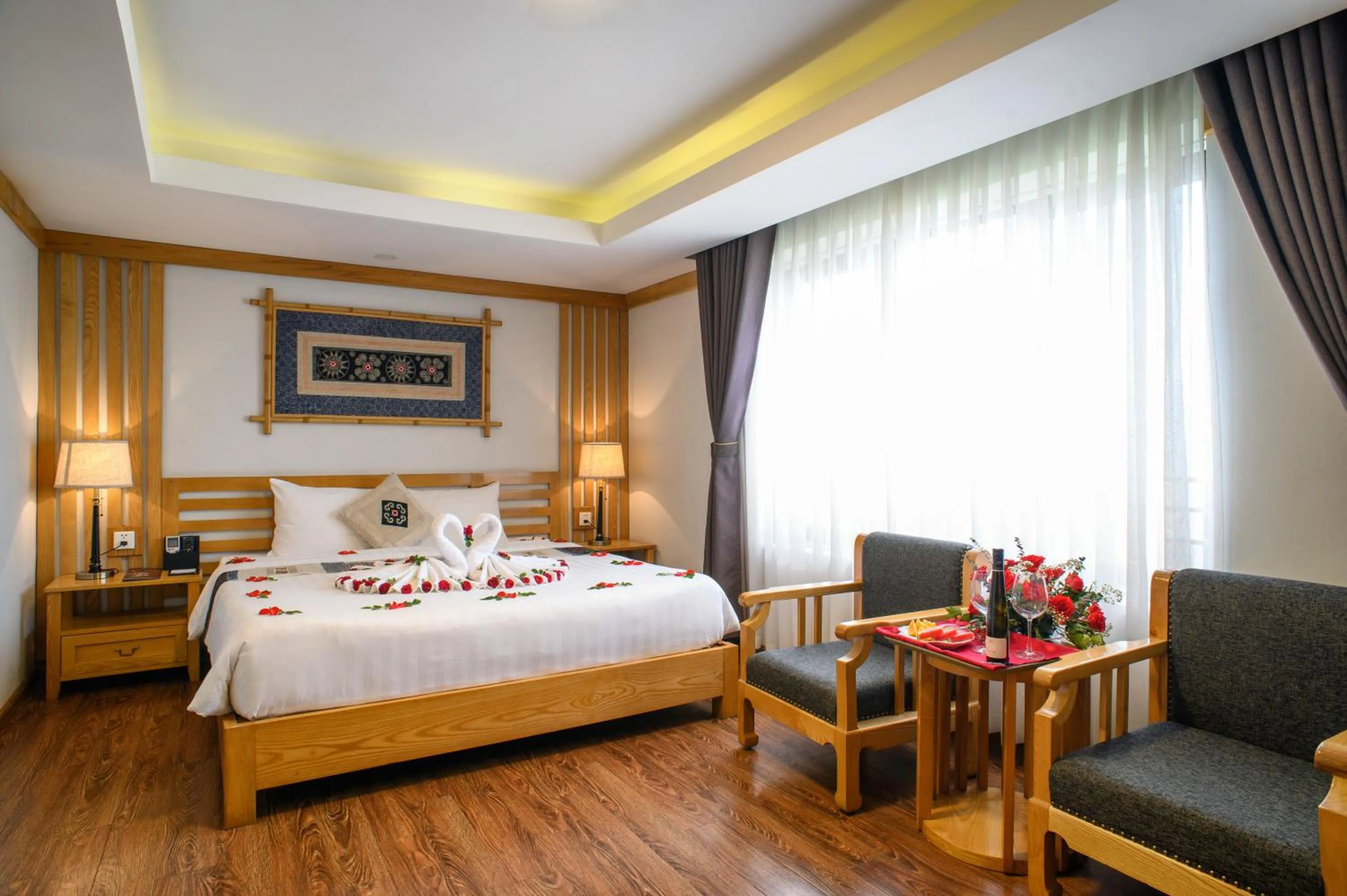 Bed in Sapa Highland Resort & Spa