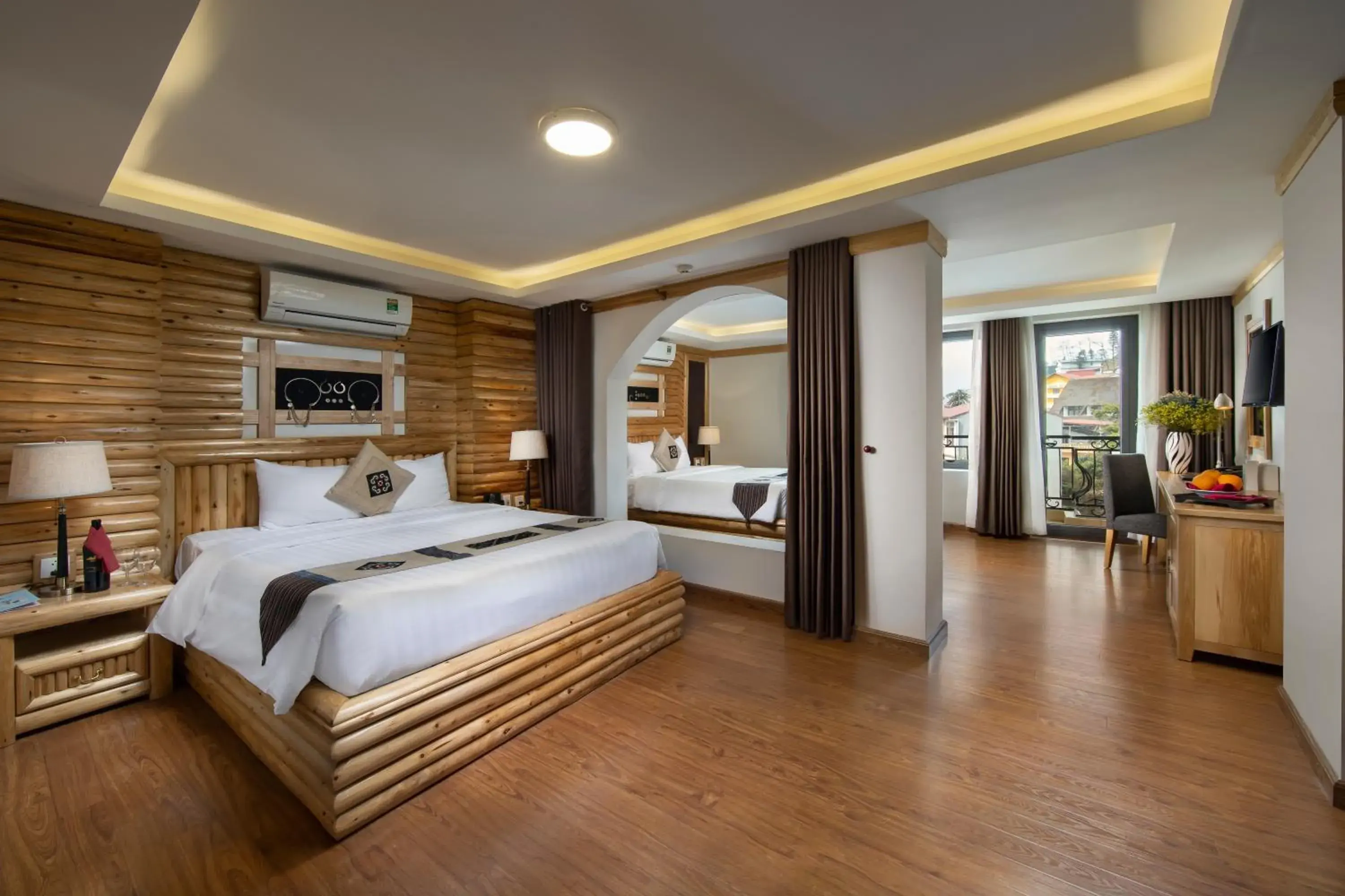 Deluxe Family Room (2 Double Beds) in Sapa Highland Resort & Spa Deluxe Family Room (2 Double Beds) in Sapa Highland Resort & Spa