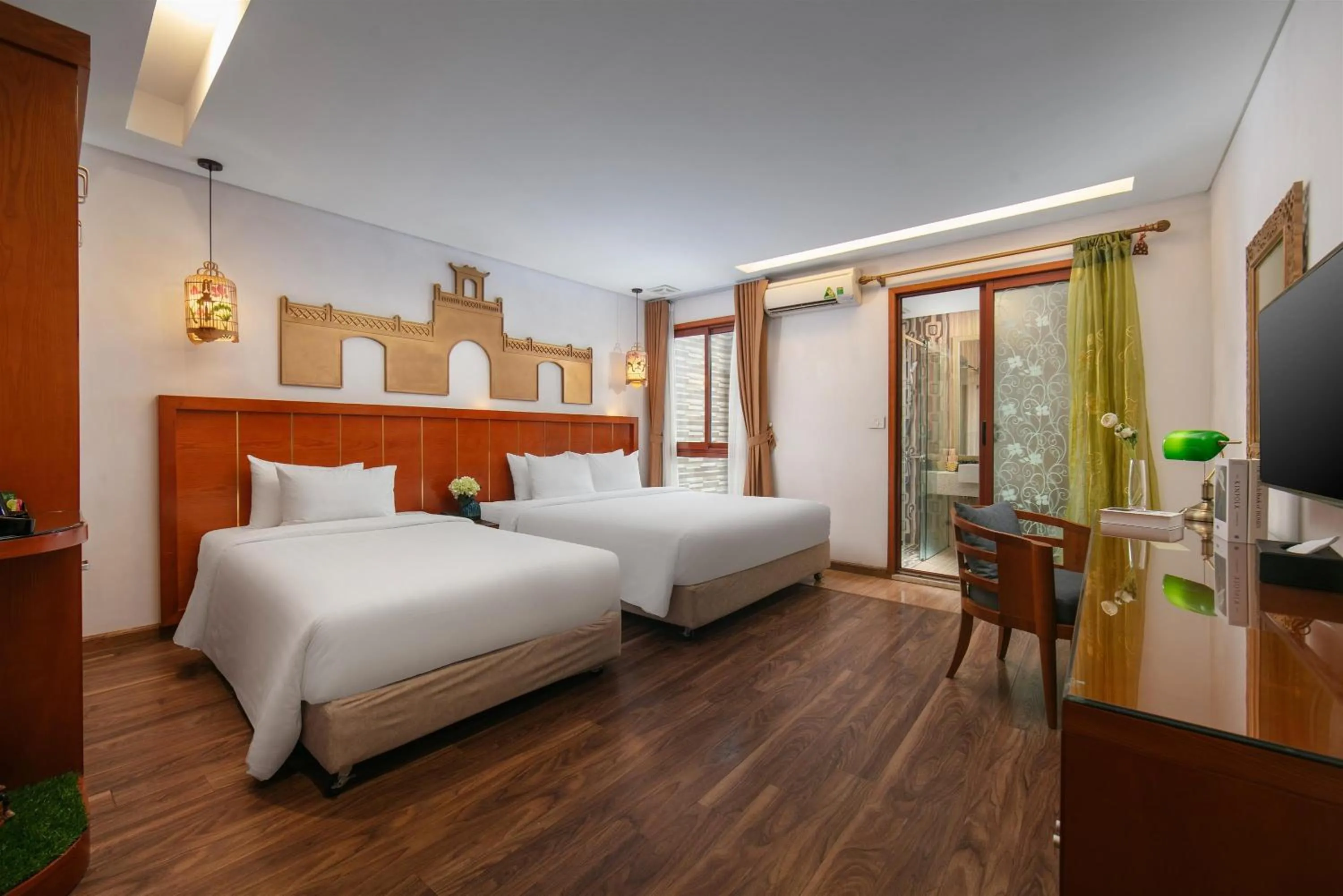 Photo of the whole room, Bed in Hanoi Golden Holiday Hotel