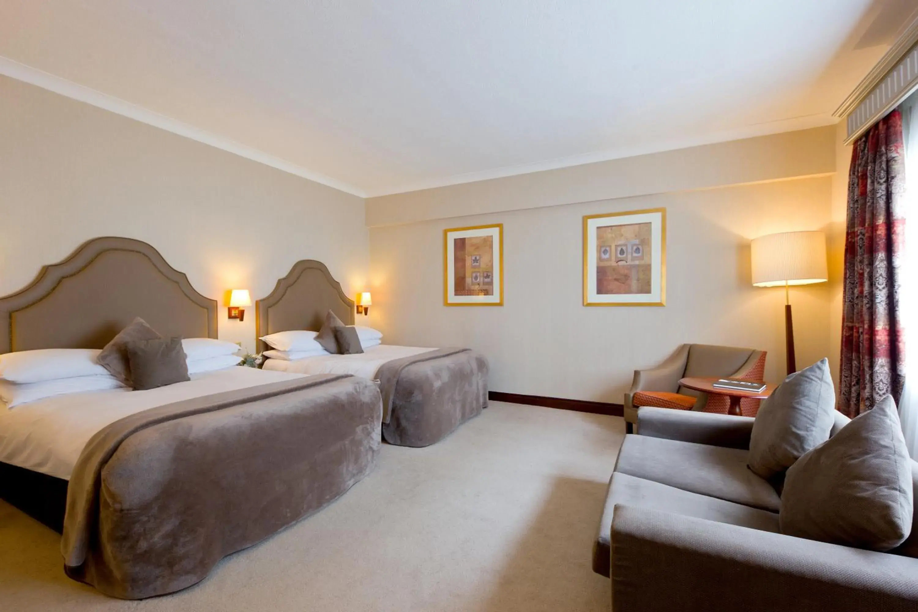 Bedroom, Bed in Fitzpatrick Castle Hotel Bedroom, Bed in Fitzpatrick Castle Hotel