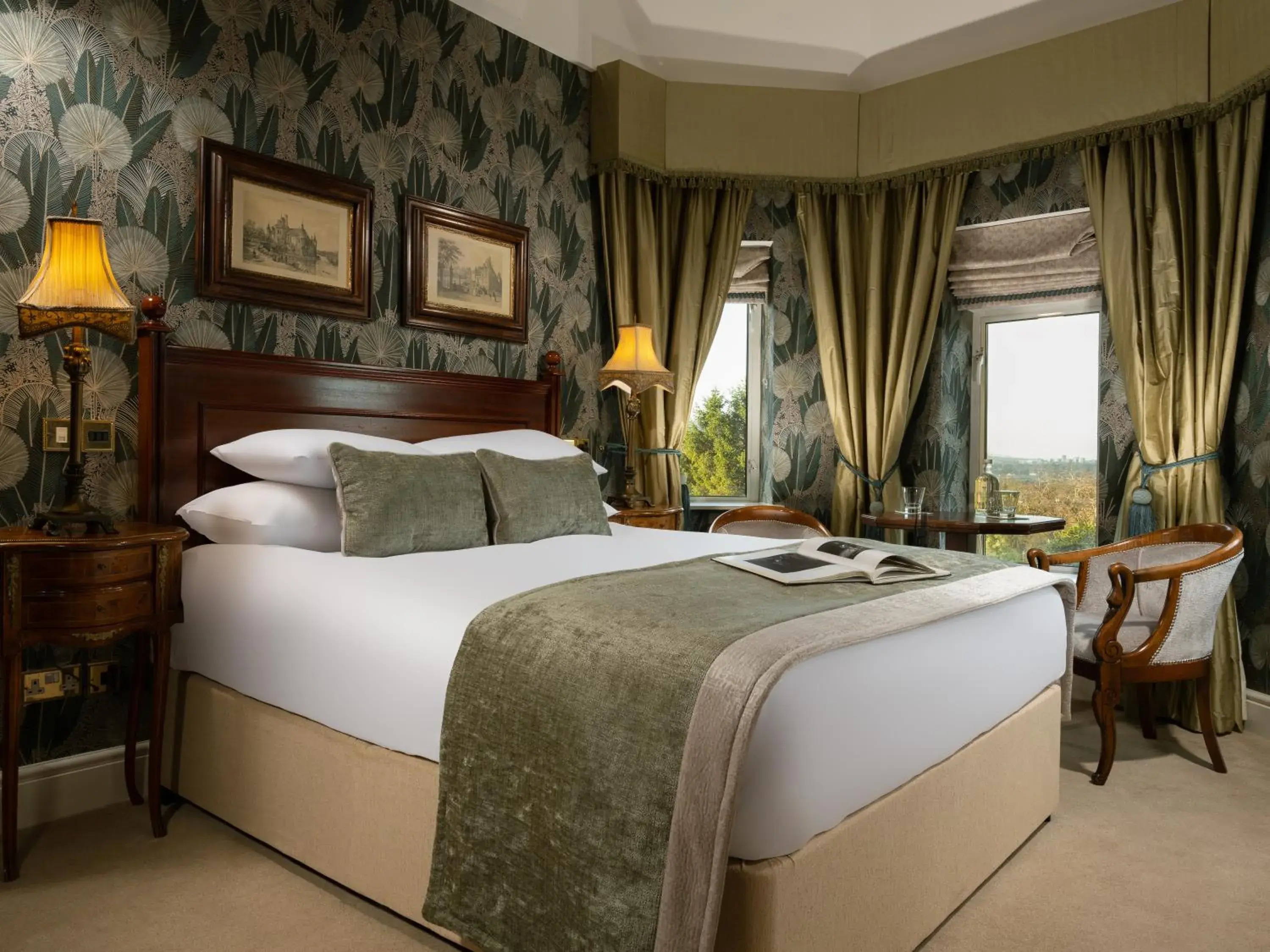 Bedroom, Bed in Fitzpatrick Castle Hotel Bedroom, Bed in Fitzpatrick Castle Hotel