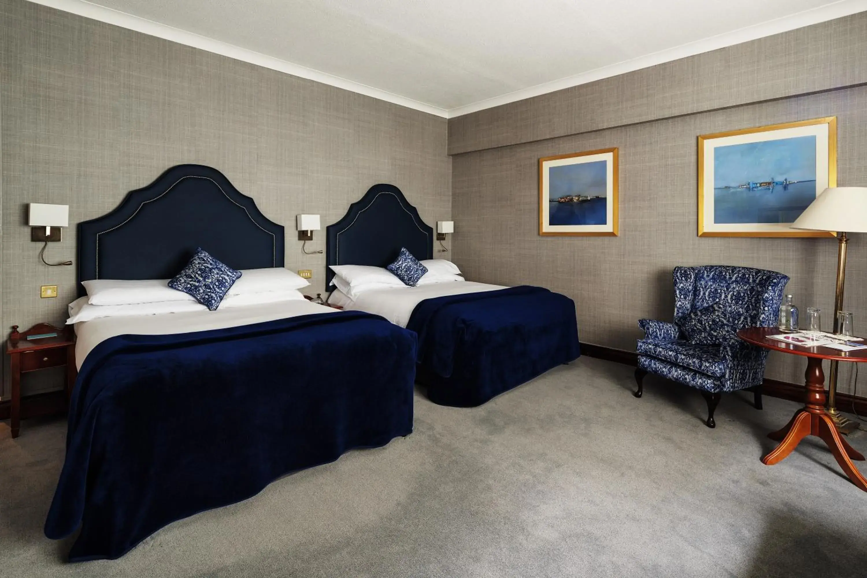Bedroom, Bed in Fitzpatrick Castle Hotel Bedroom, Bed in Fitzpatrick Castle Hotel